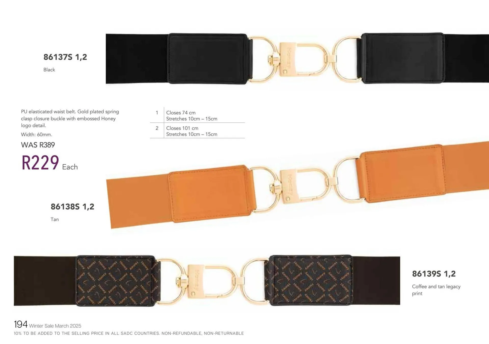 Honey Fashion Accessories catalogue from 21 March to 3 April 2025 - Catalogue Page 196