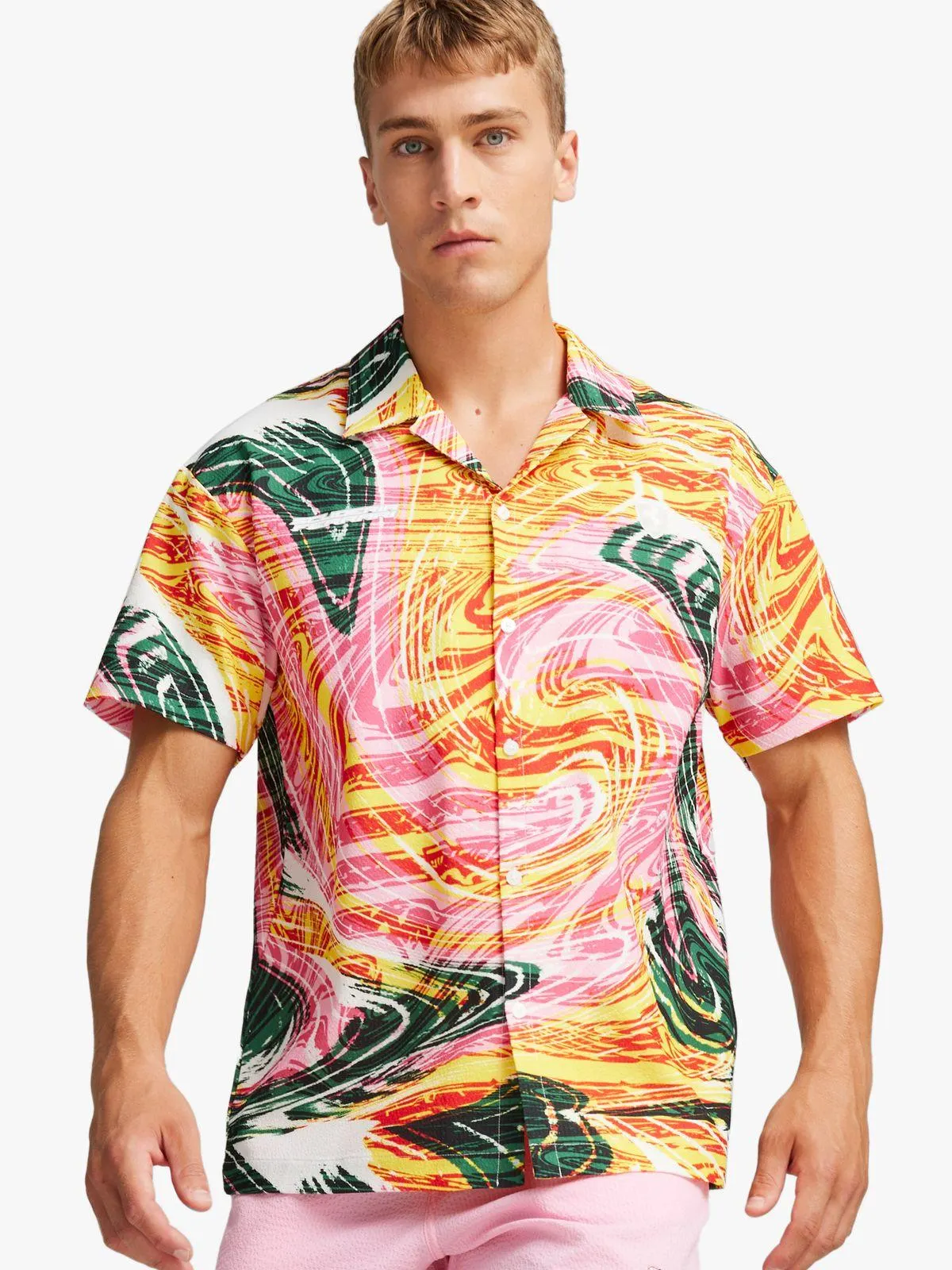 Puma Men's Scuderia Ferrari Race CREW Motorsport Multicolour Shirt