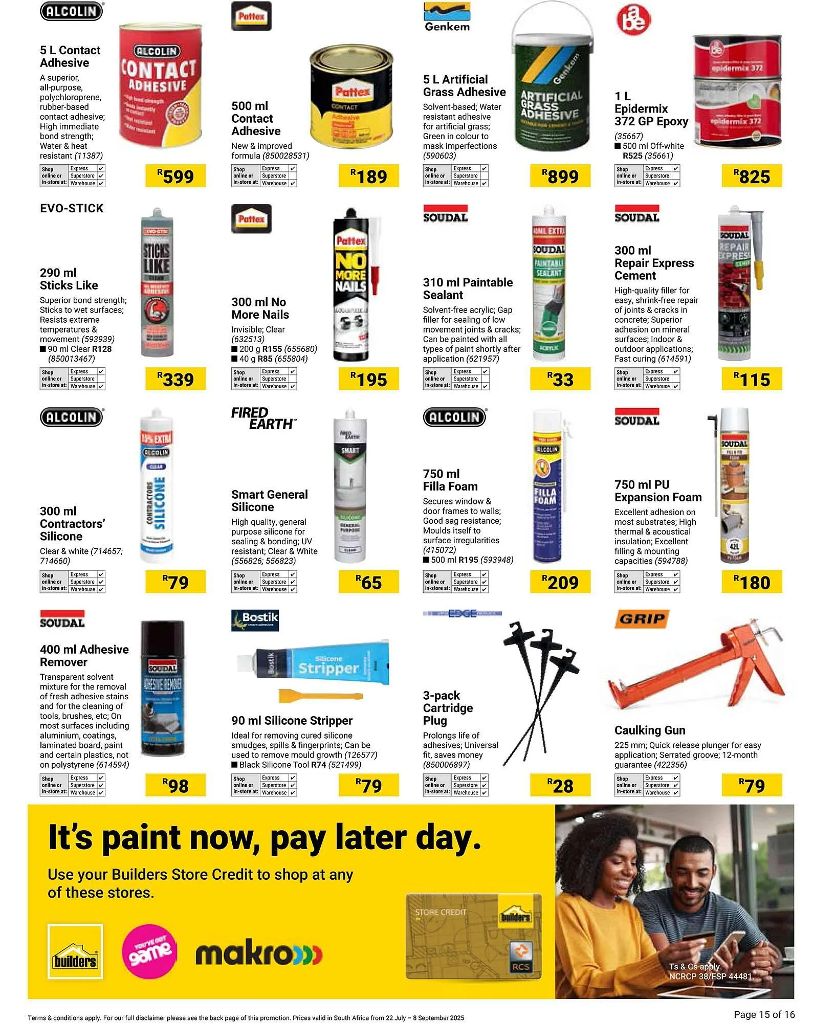 Builders Warehouse catalogue from 22 July to 8 September 2025 - Catalogue Page 14