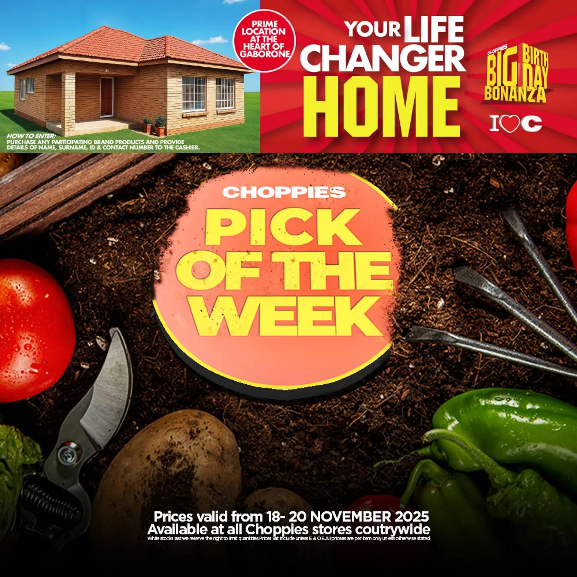 Choppies catalogue from 18 November to 20 November 2025 - Catalogue Page 1