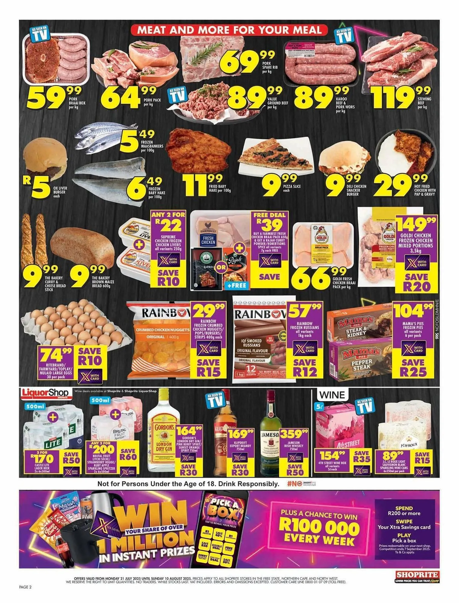 Shoprite catalogue from 22 July to 10 August 2025 - Catalogue Page 2