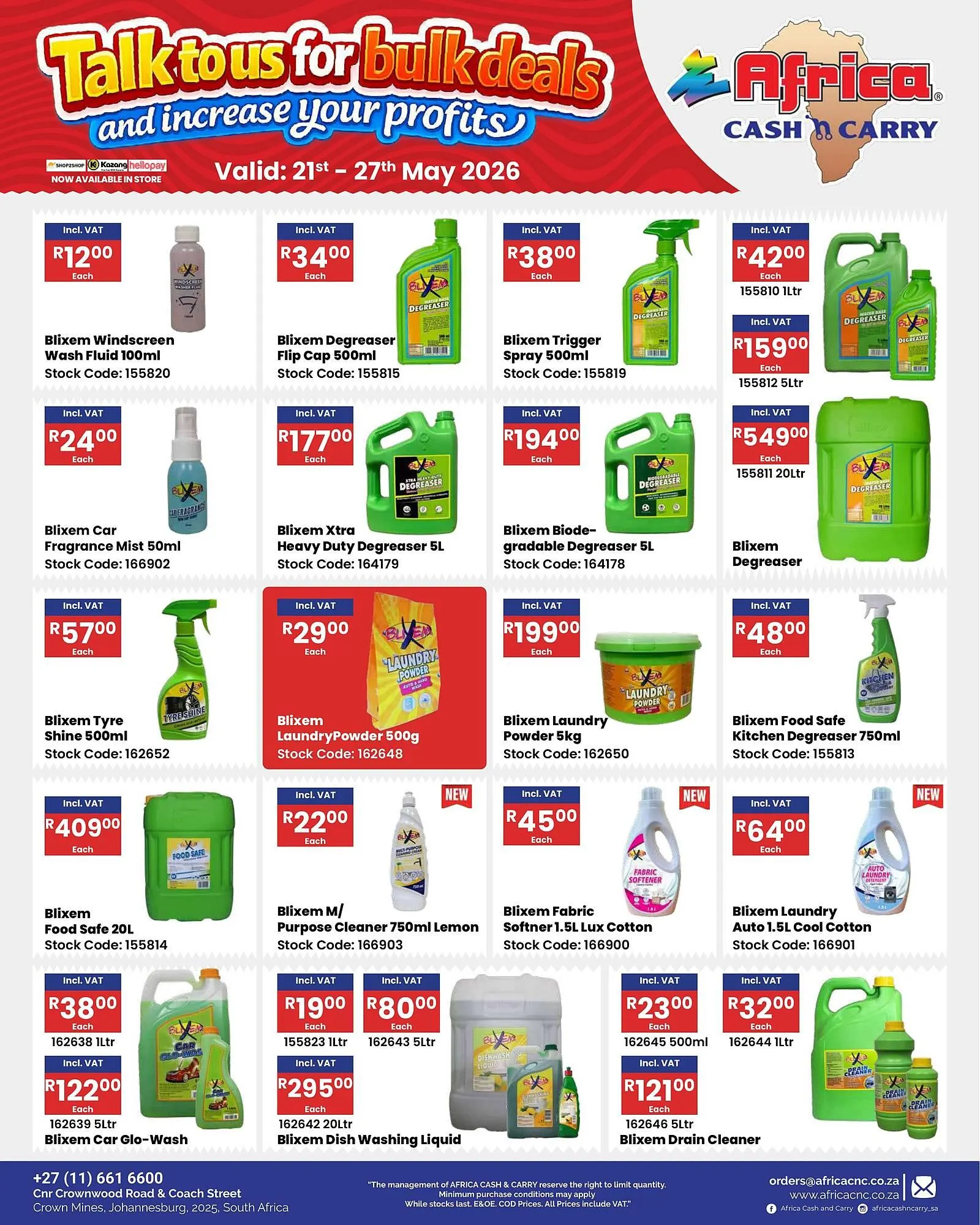 Africa Cash and Carry catalogue from 21 May to 27 May 2026 - Catalogue Page 64