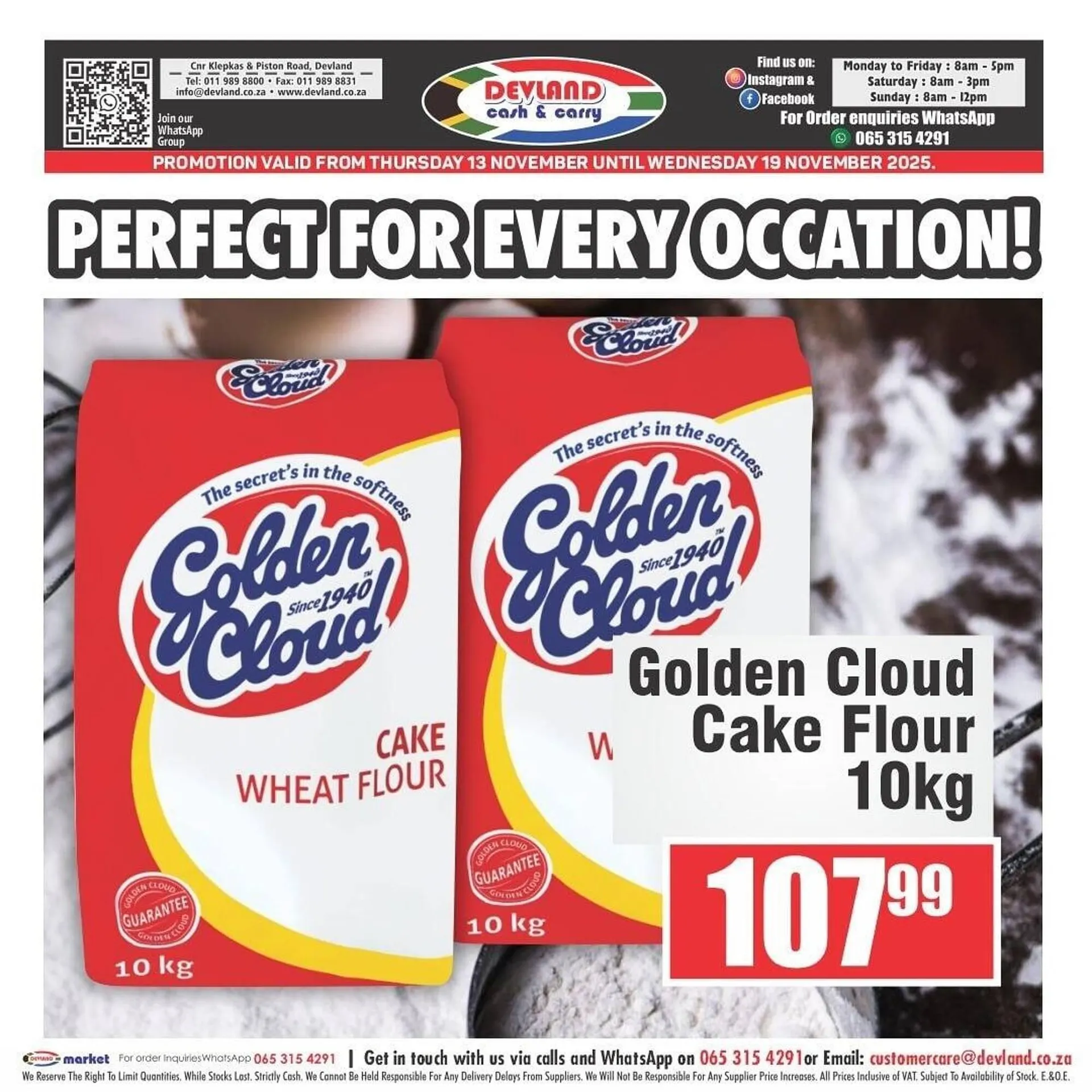 Devland Cash And Carry catalogue from 13 November to 19 November 2025 - Catalogue Page 1