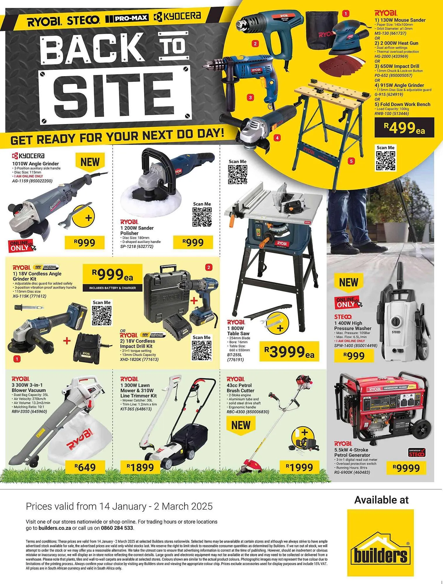 Builders Warehouse catalogue from 14 January to 2 March 2025 - Catalogue Page 1