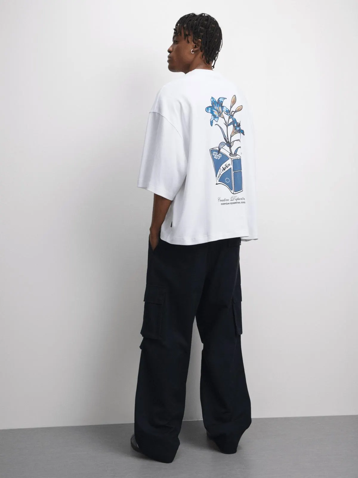 Archive Men's Interlock Flower White T-shirt