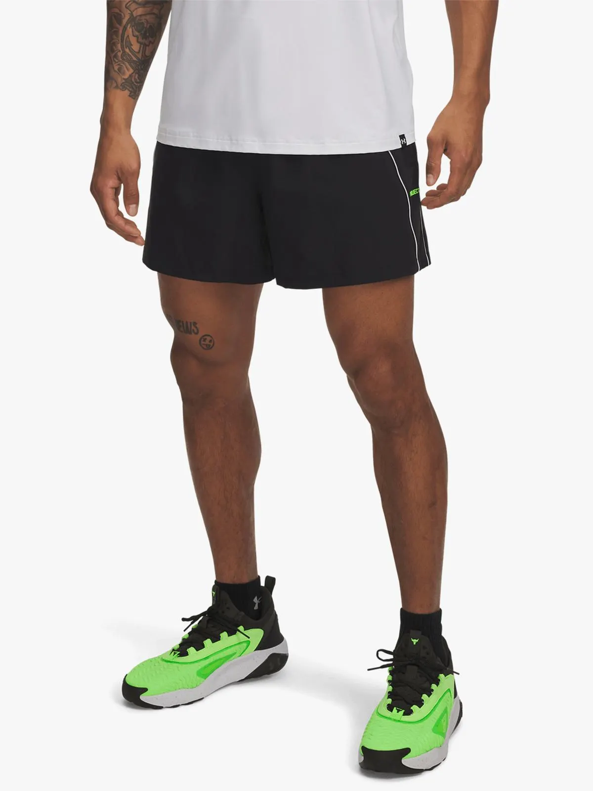 Under Armour Mens Project Rock Black Shorts