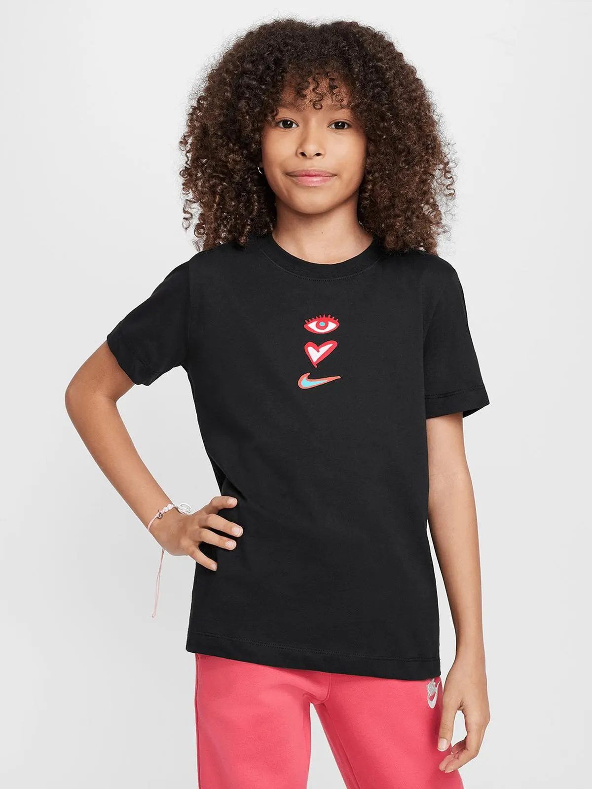 Nike Girls Youth NSW Black T-shirt