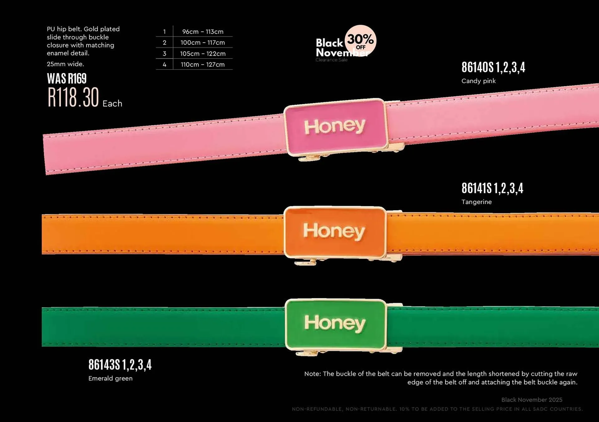 Honey Fashion Accessories catalogue from 4 November to 10 November 2025 - Catalogue Page 107