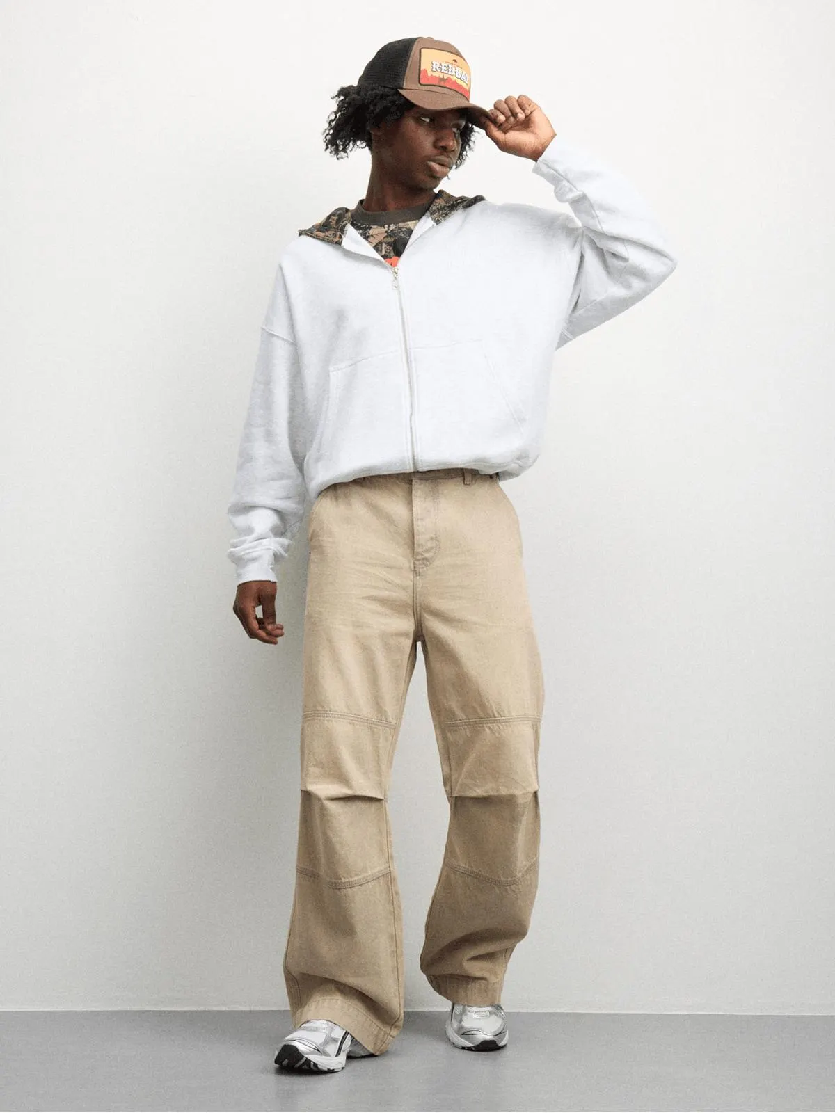 Redbat Men's Neutral Baggy Cargo Pants