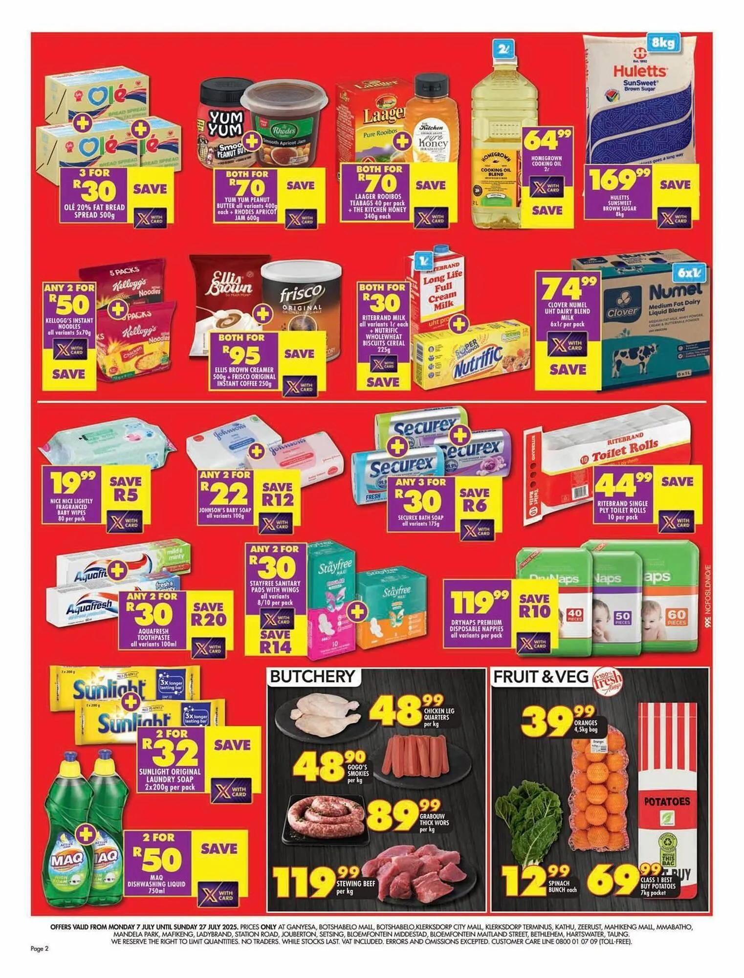 Shoprite catalogue from 9 July to 27 July 2025 - Catalogue Page 2