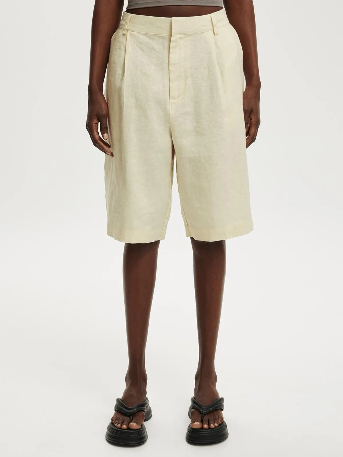 Women's Cotton On Yellow Luxe Bermuda Shorts
