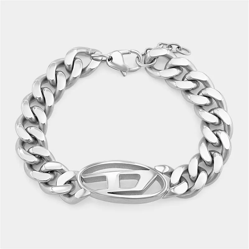 Diesel Stainless Steel Lobster Clasp Bracelet