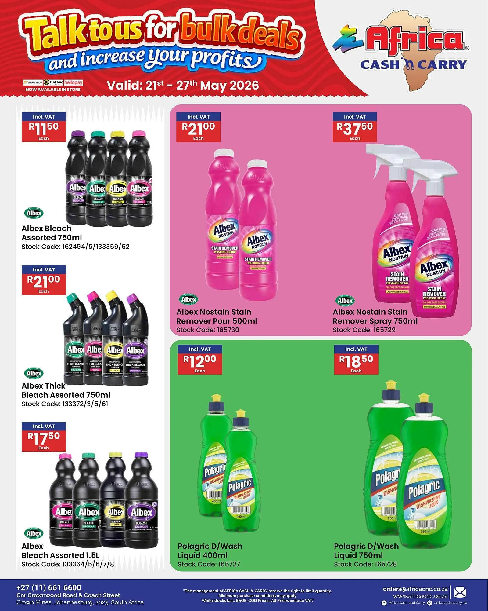 Africa Cash and Carry catalogue from 21 May to 27 May 2026 - Catalogue Page 54