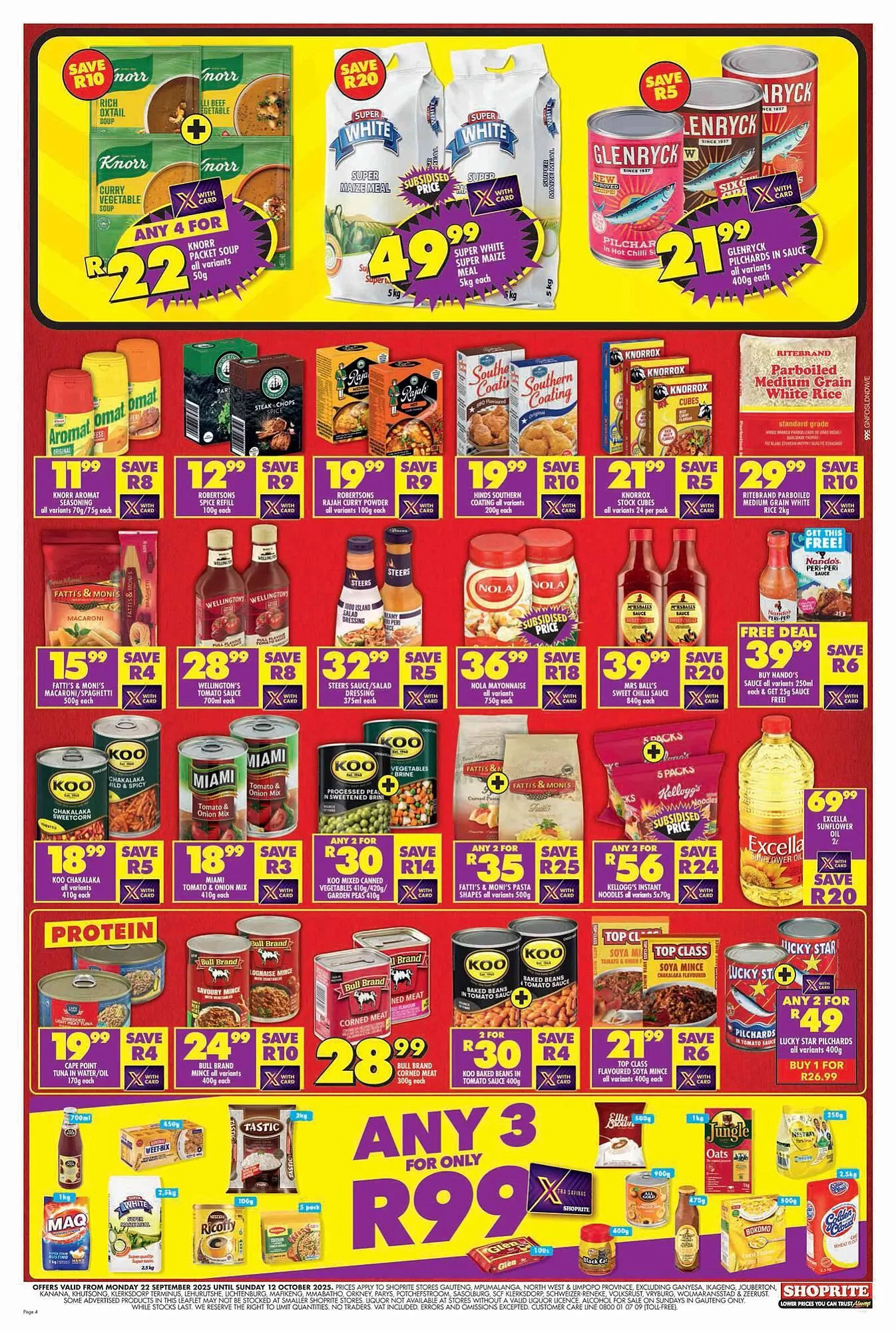 Shoprite catalogue from 22 September to 12 October 2025 - Catalogue Page 4