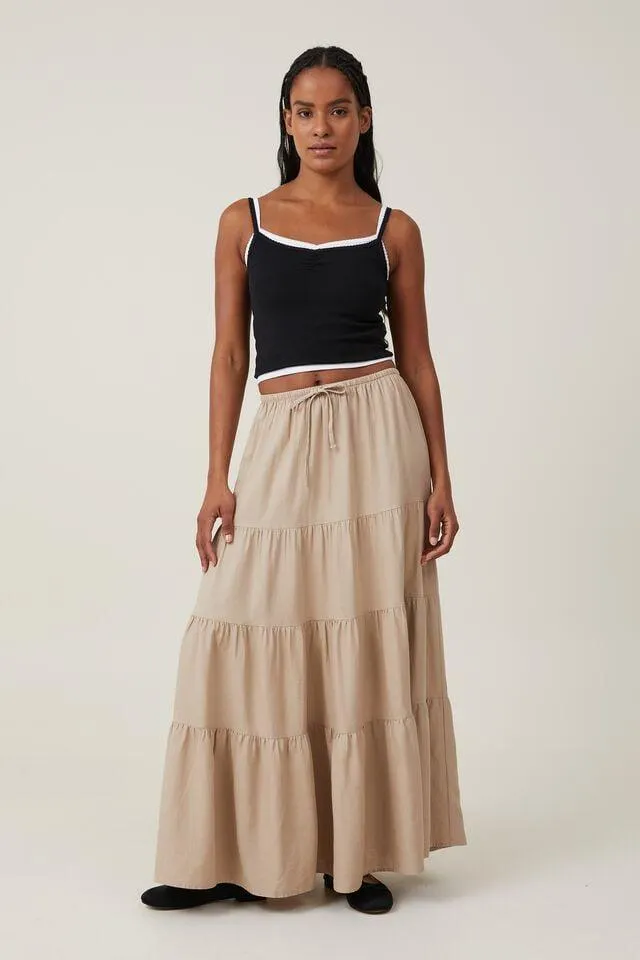Haven Tiered Maxi Skirt