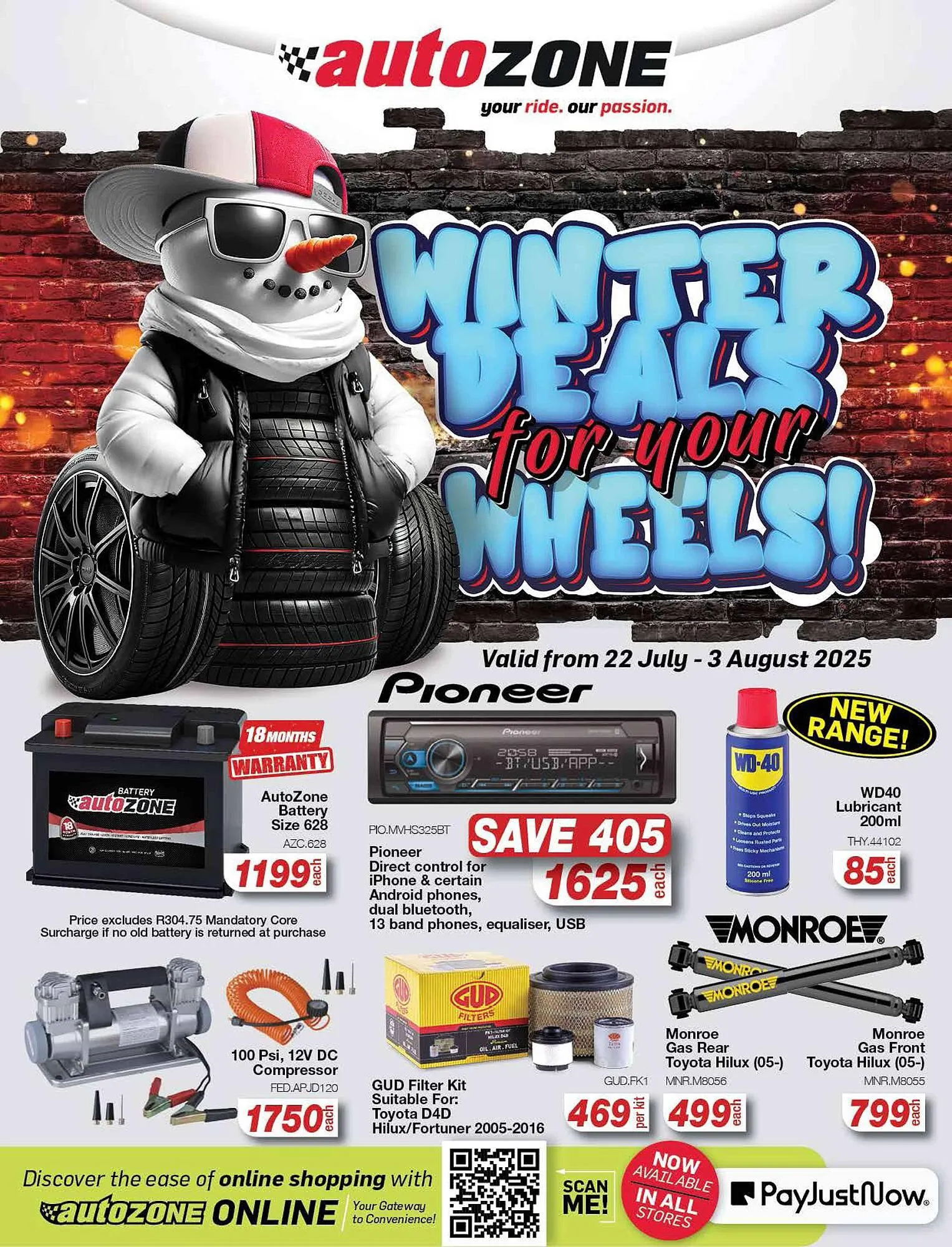AutoZone catalogue from 22 July to 3 August 2025 - Catalogue Page 1