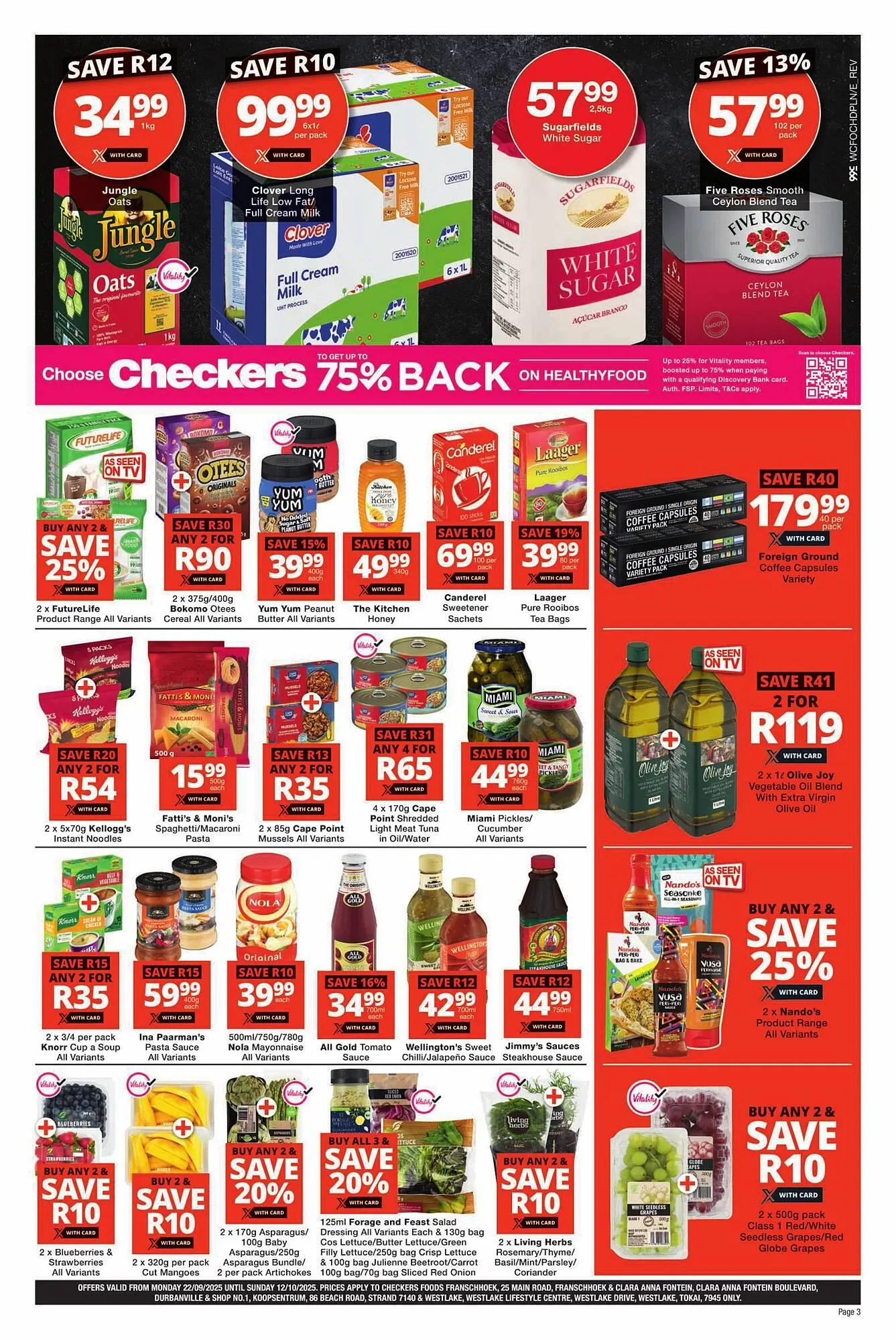 Checkers catalogue from 22 September to 12 October 2025 - Catalogue Page 3
