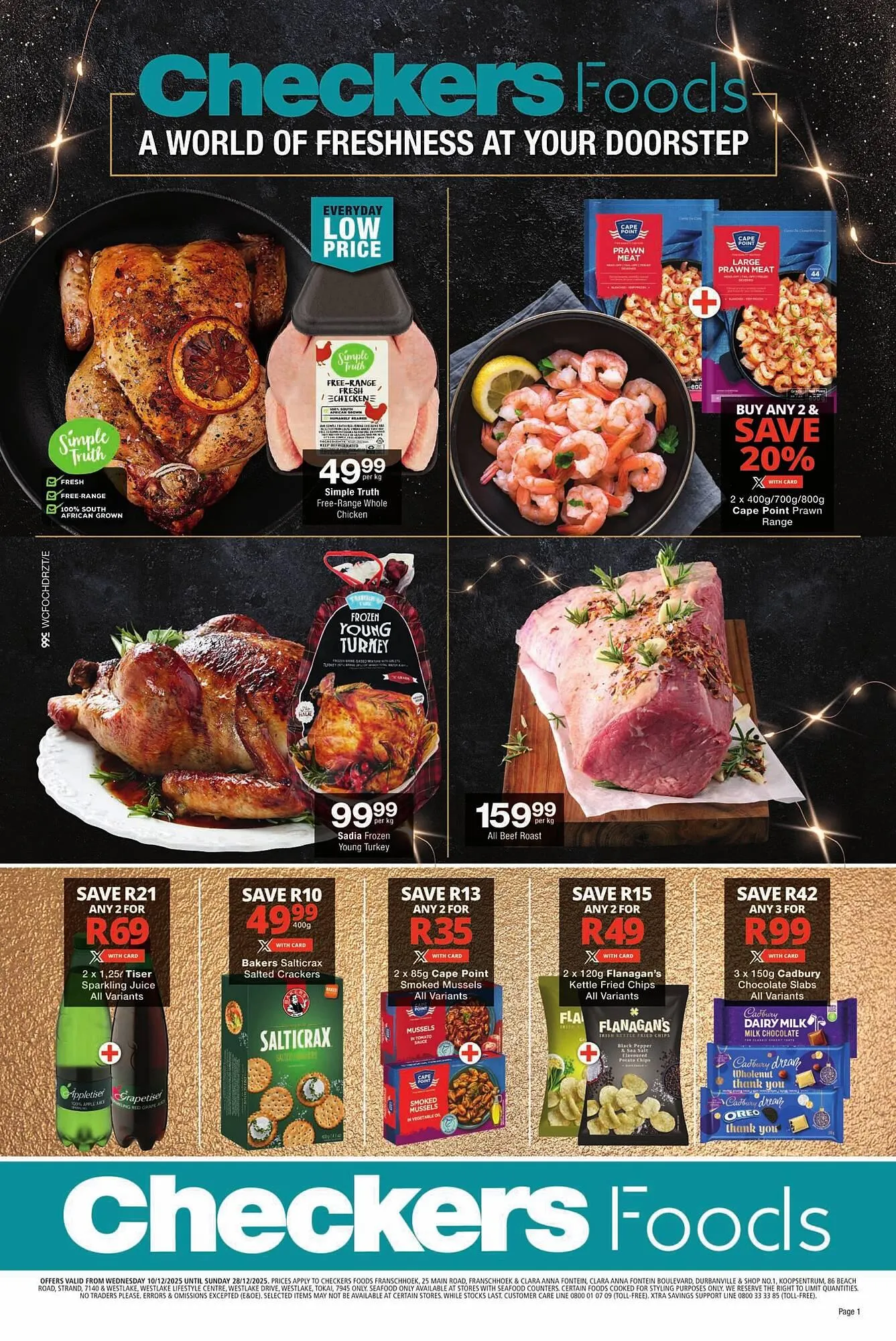 Checkers catalogue from 8 December to 28 December 2025 - Catalogue Page 1