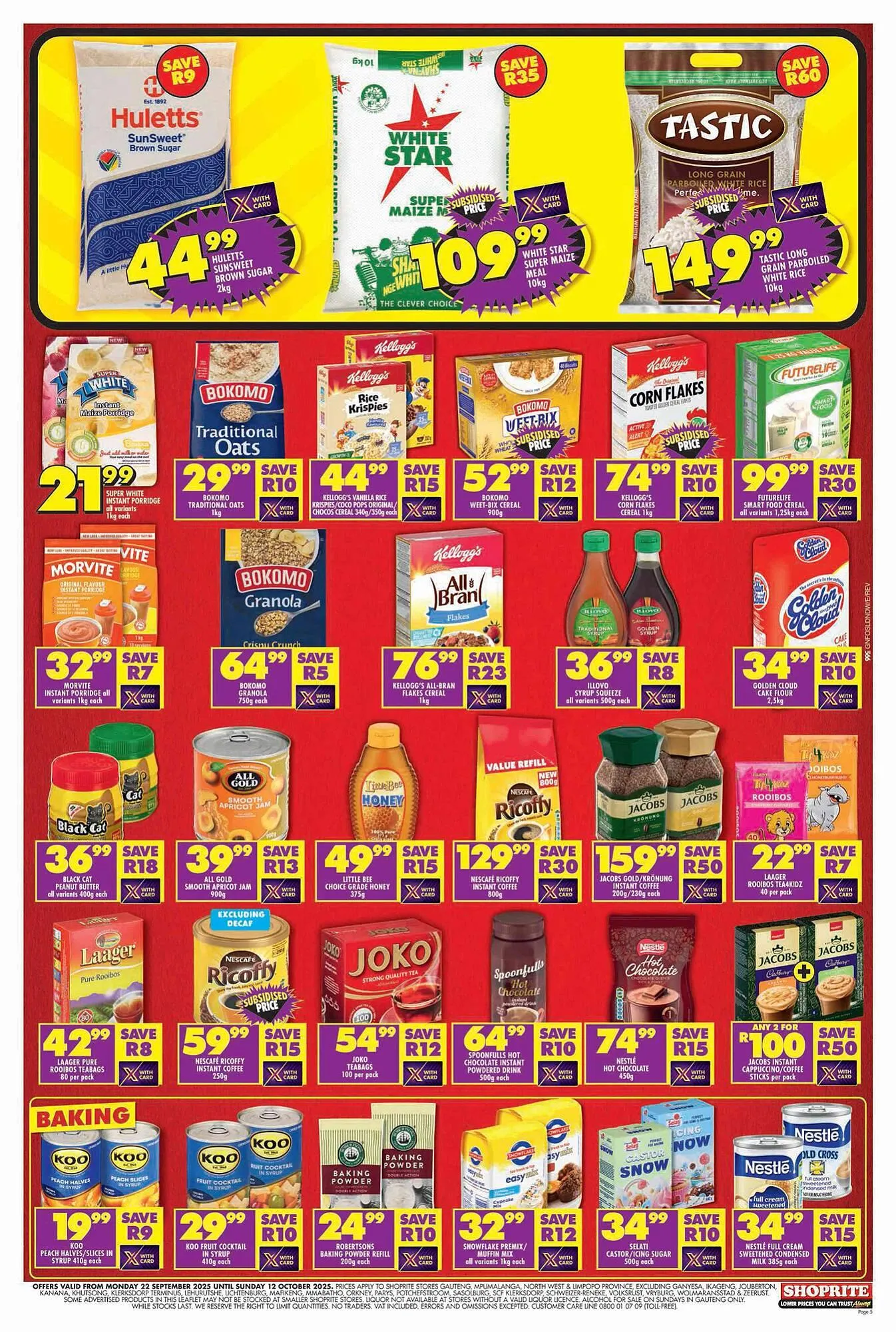 Shoprite catalogue from 22 September to 12 October 2025 - Catalogue Page 5