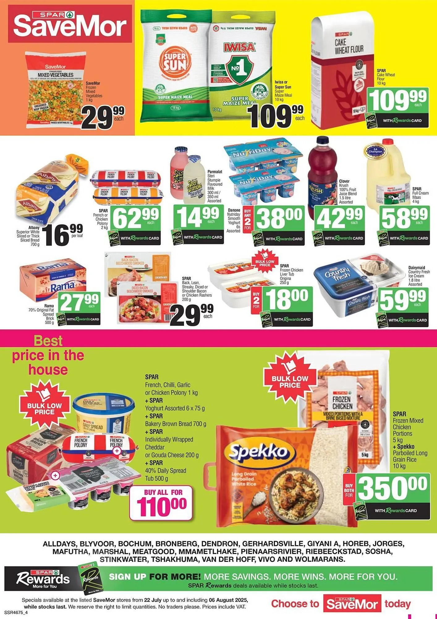 Spar catalogue from 24 July to 6 August 2025 - Catalogue Page 1