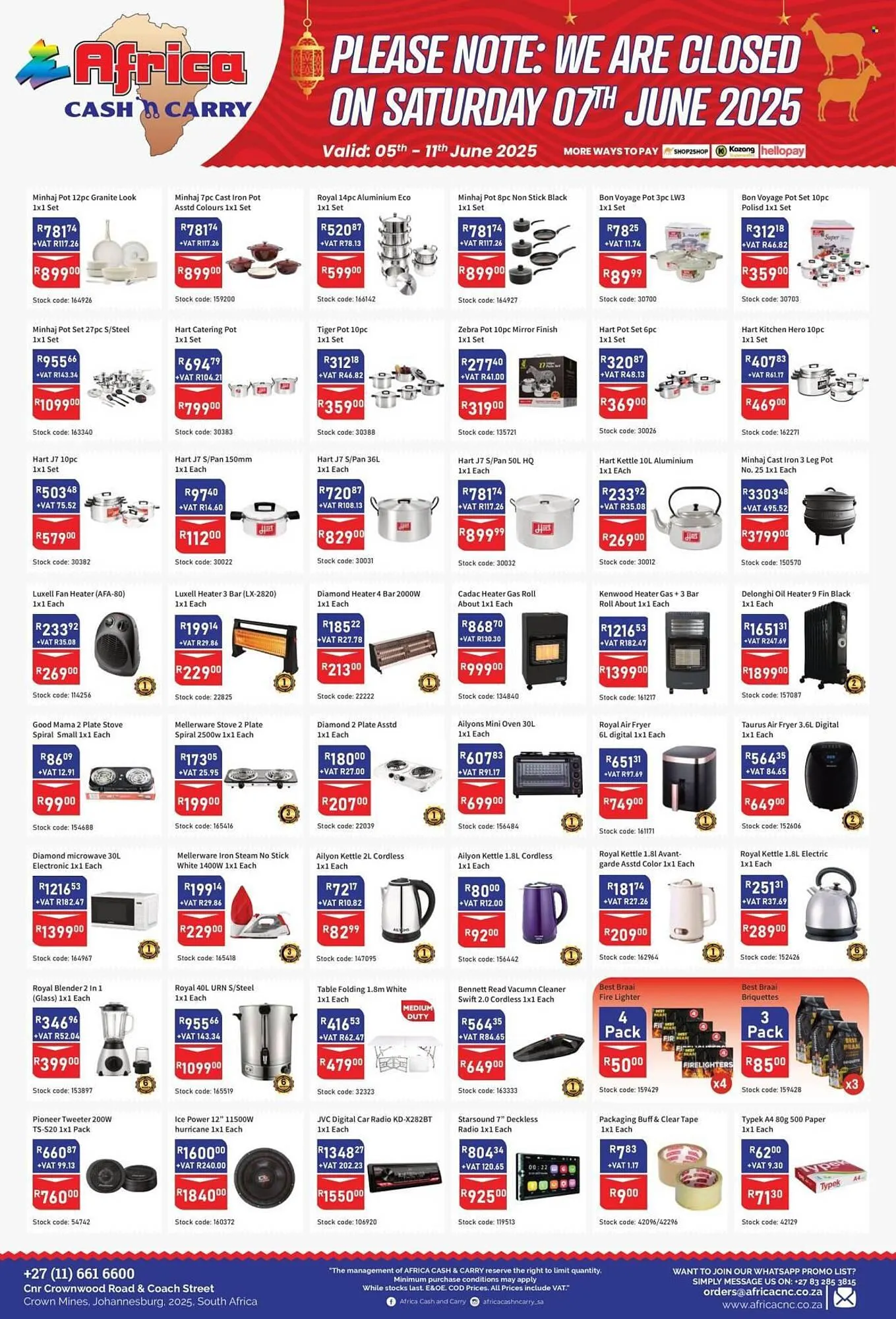 Africa Cash and Carry catalogue from 5 June to 11 June 2025 - Catalogue Page 9