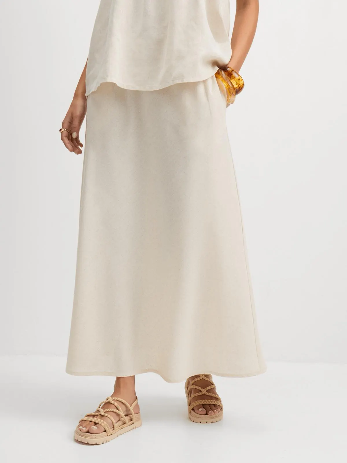 Exact Women's Natural Slip Skirt