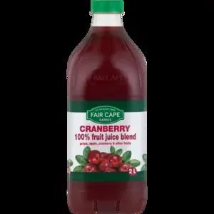 Fair Cape Dairies 100% Cranberry Fruit Juice 2L