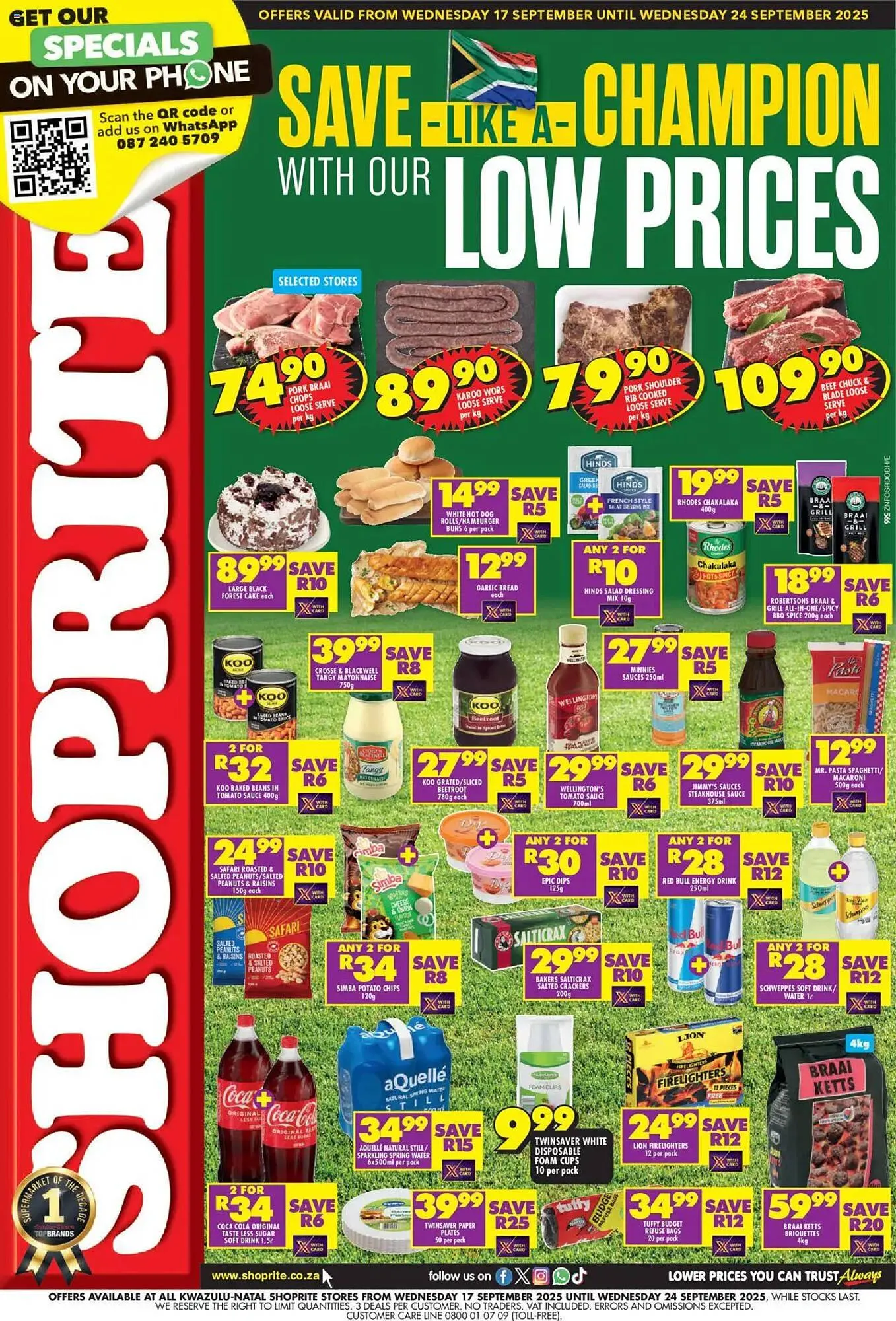 Shoprite catalogue from 17 September to 24 October 2025 - Catalogue Page 1