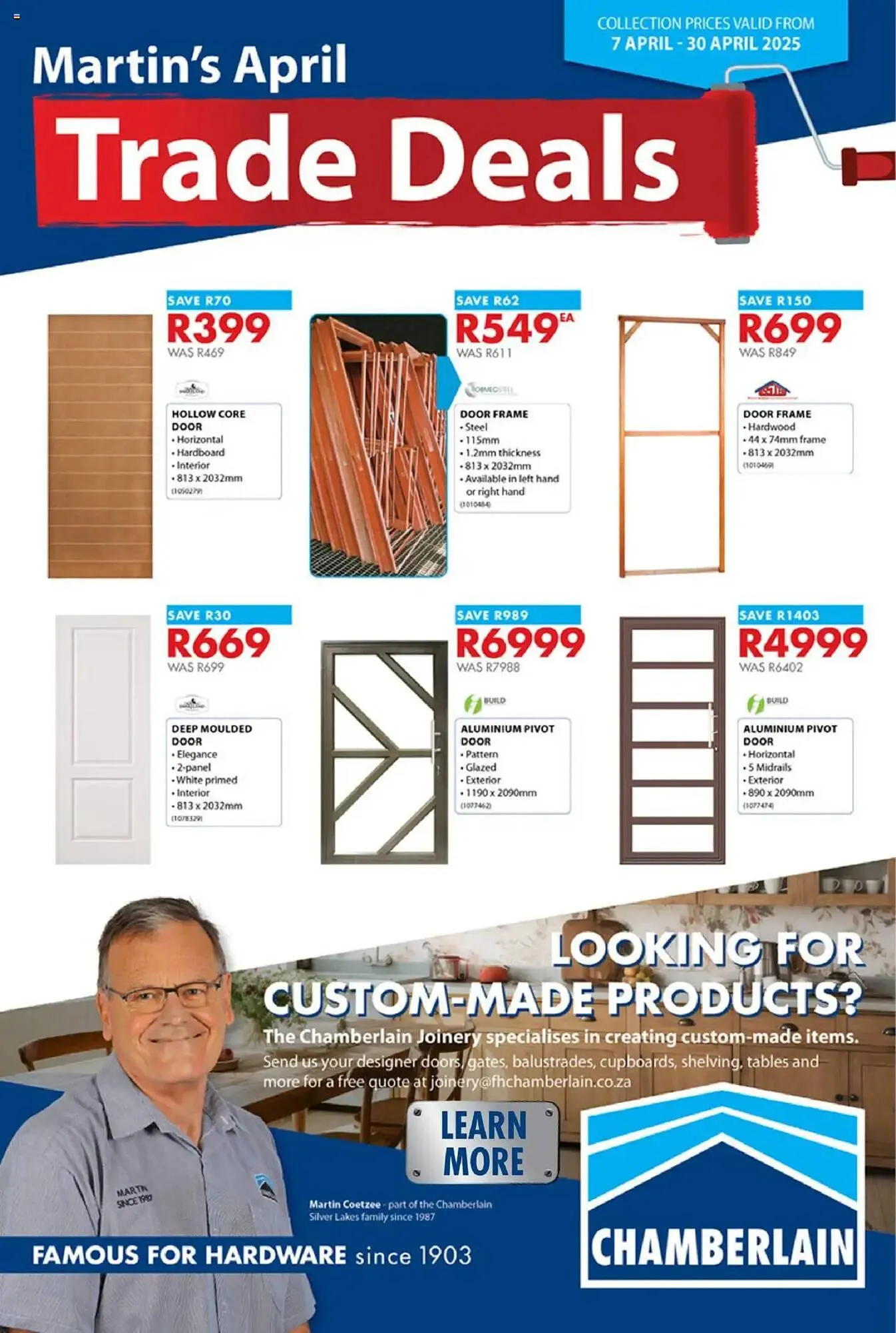 Chamberlain catalogue - 1