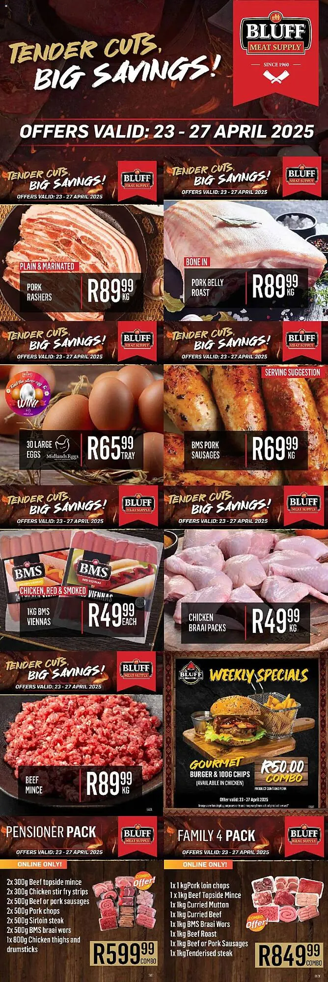 Bluff Meat Supply catalogue from 23 April to 27 April 2025 - Catalogue Page 1