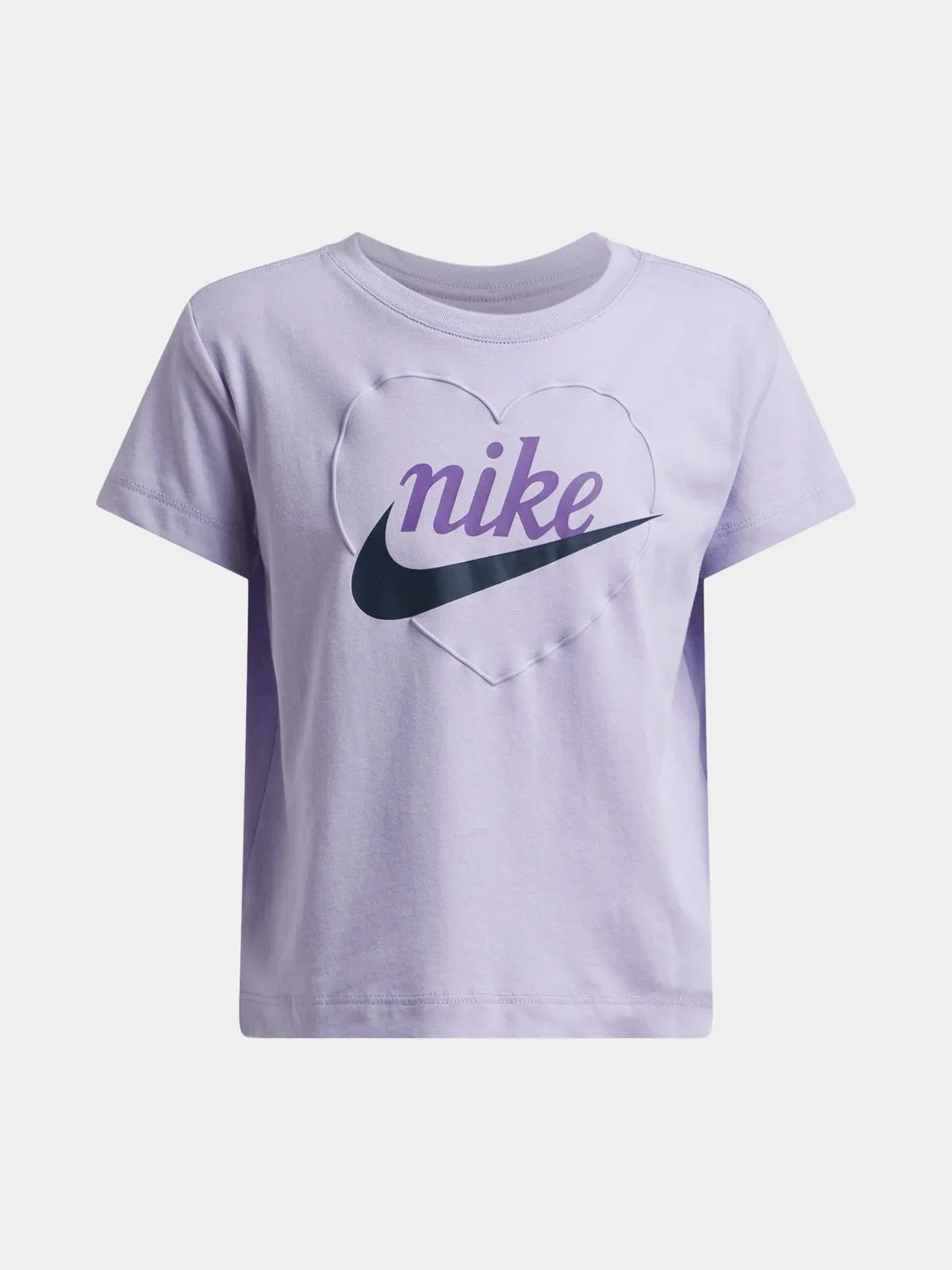 Nike Girls Kids New Impressions Graphic Lilac T-Shirt