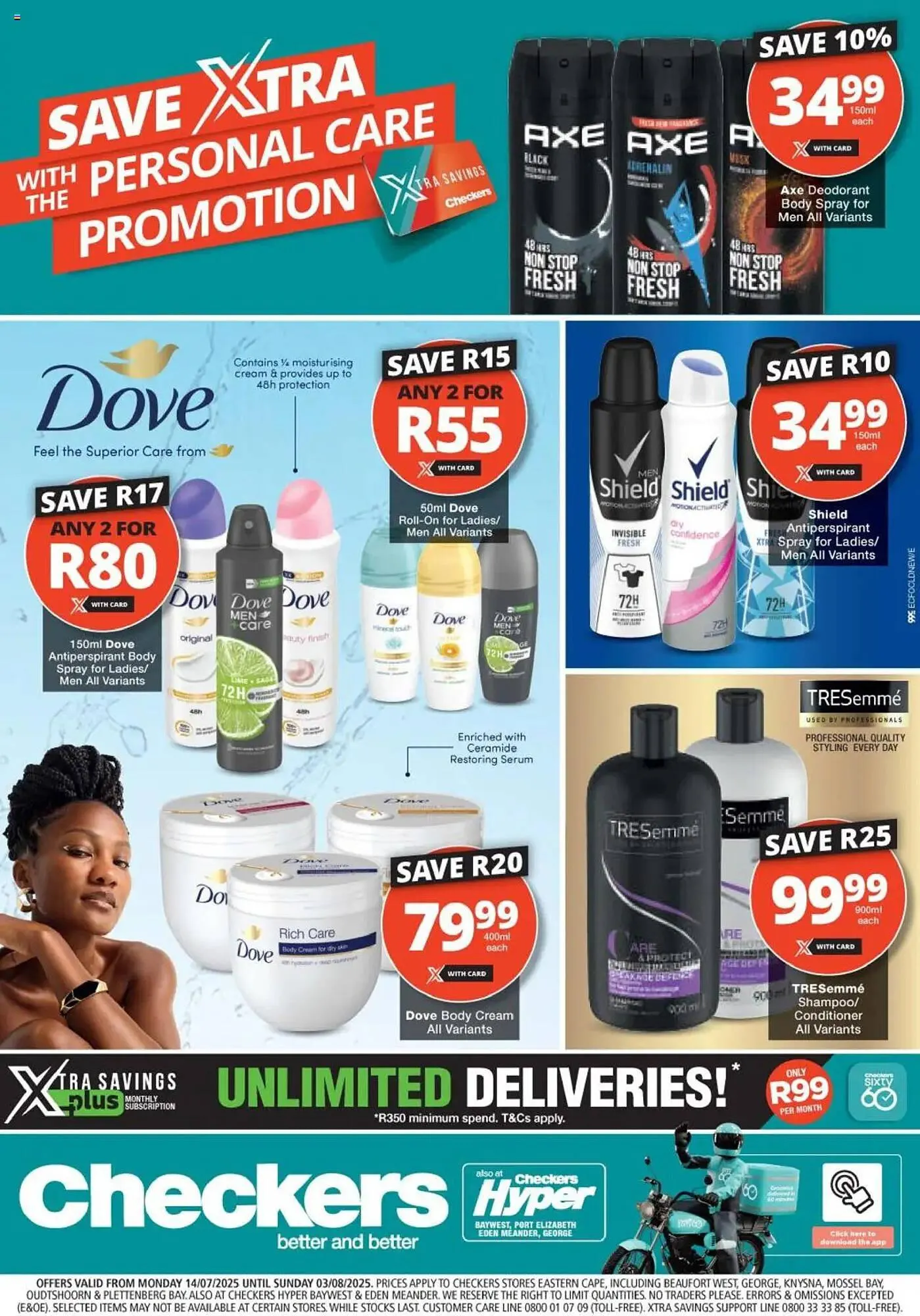 Checkers catalogue from 14 July to 3 August 2025 - Catalogue Page 1