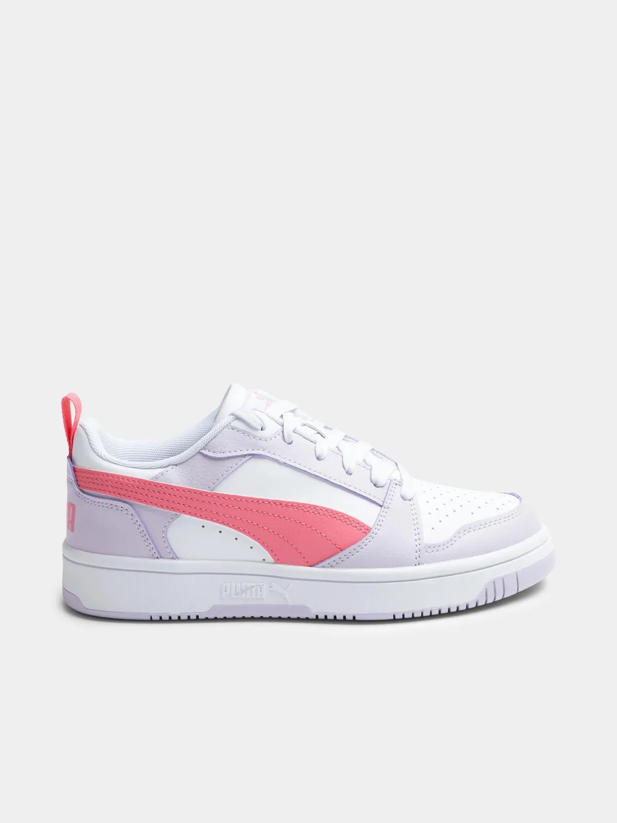 Junior Puma Rebound Low Pink/Grey Sneaker