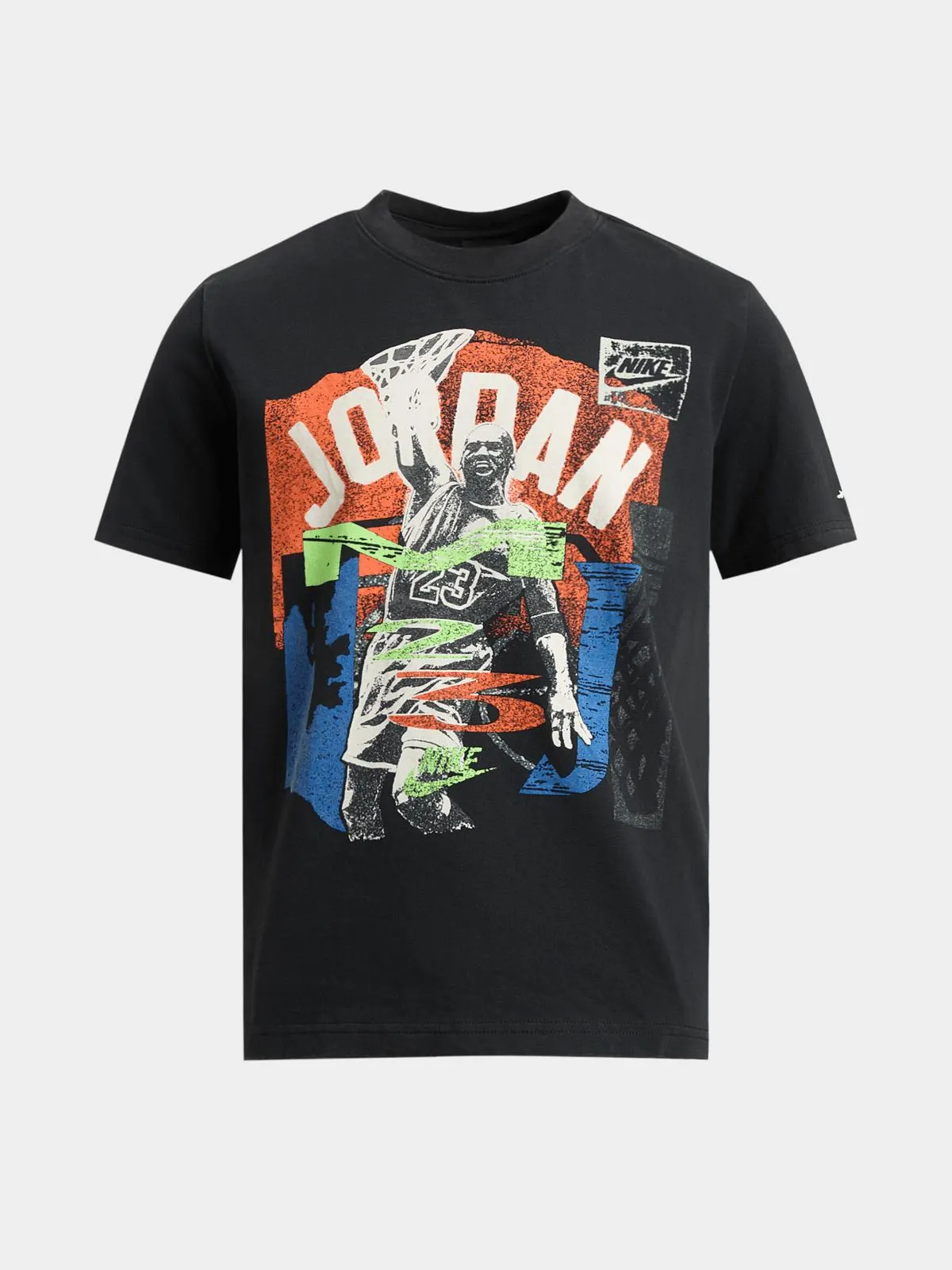 Jordan Boys Throwback Slam Black T-Shirt