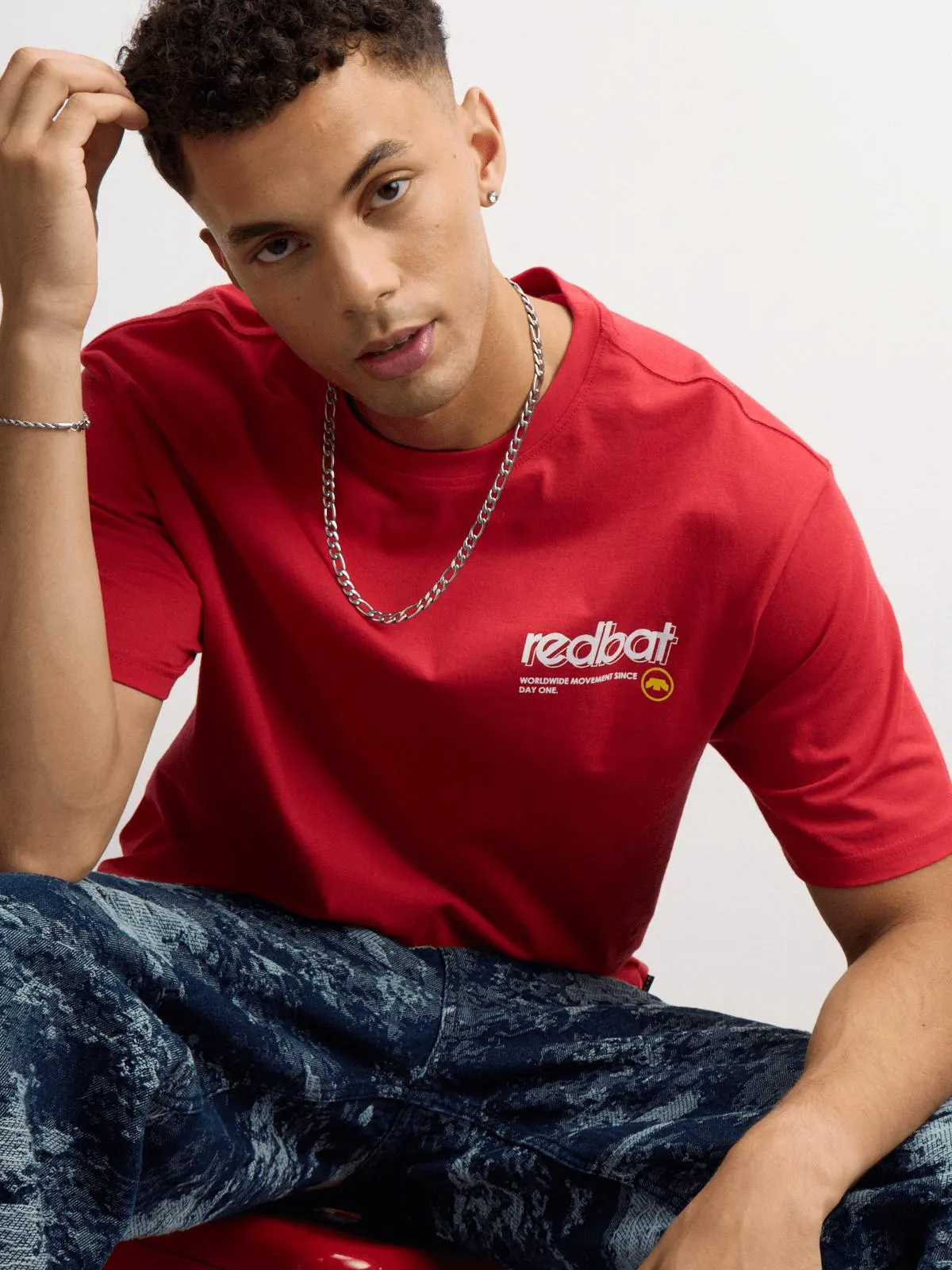 Redbat Men's Street Kings Graphic Red T-Shirt