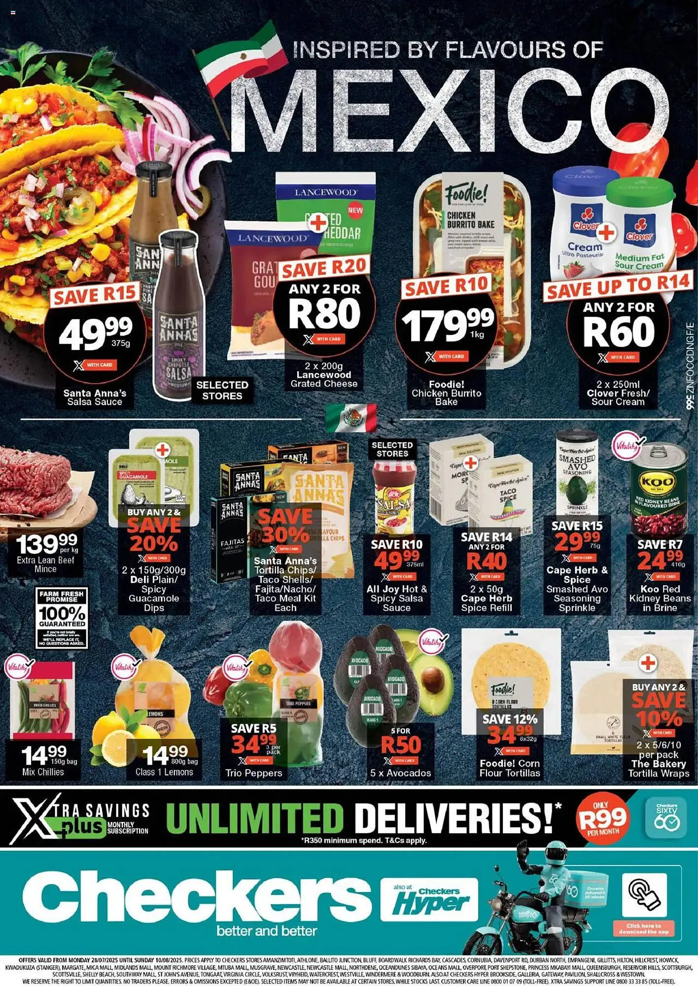 Checkers catalogue from 28 July to 10 August 2025 - Catalogue Page 1