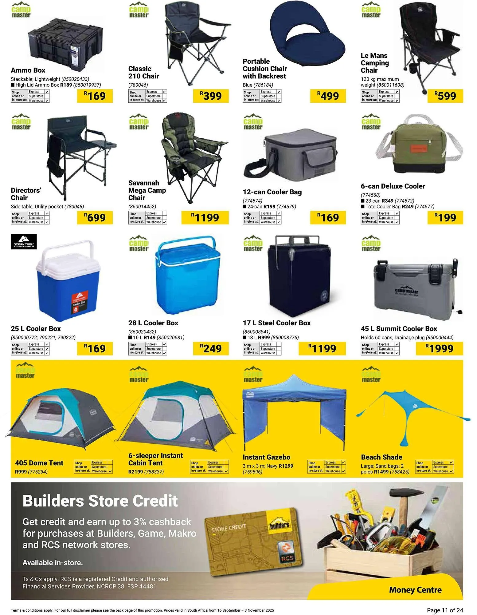 Builders Warehouse catalogue from 16 September to 3 November 2025 - Catalogue Page 11