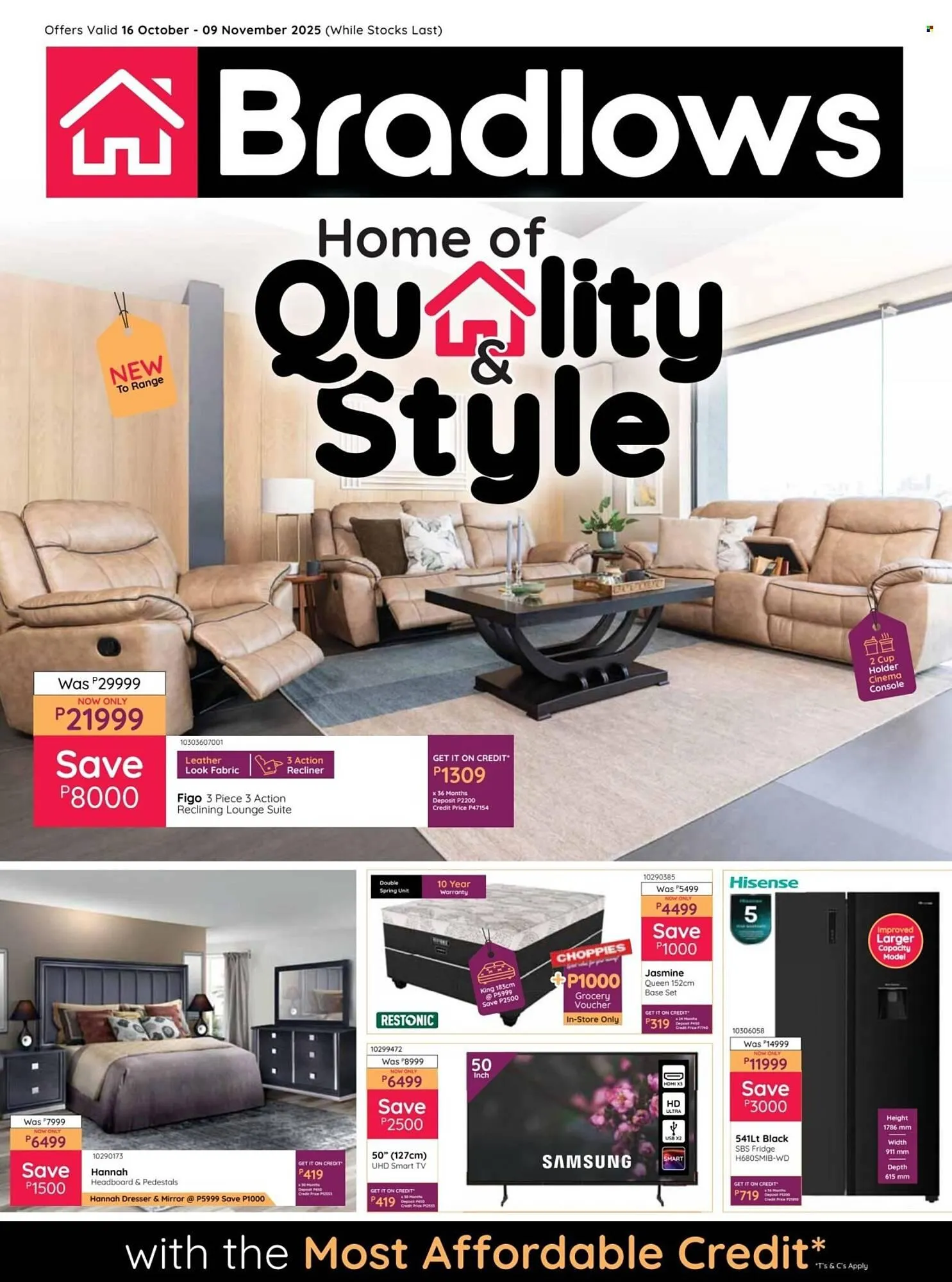 Bradlows catalogue from 16 October to 9 November 2025 - Catalogue Page 1