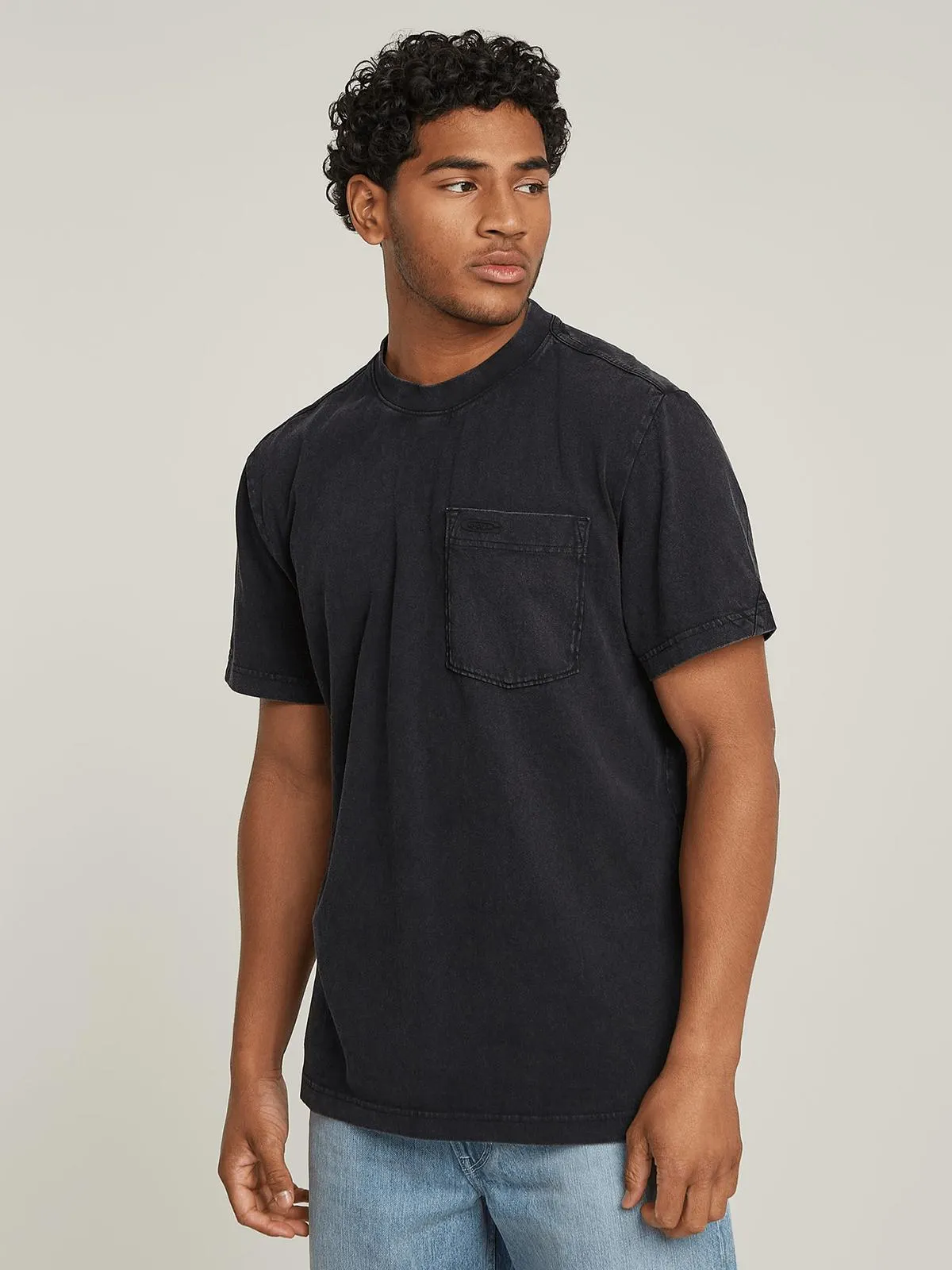 G-Star Men's Washed Pocket Black T-Shirt