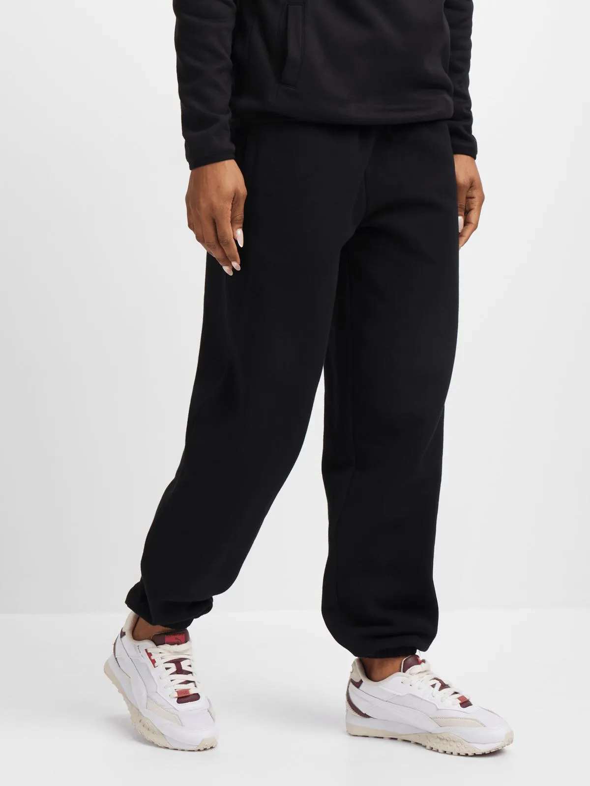 TS Womens Dynamic Fleece Oversized Black Jogger