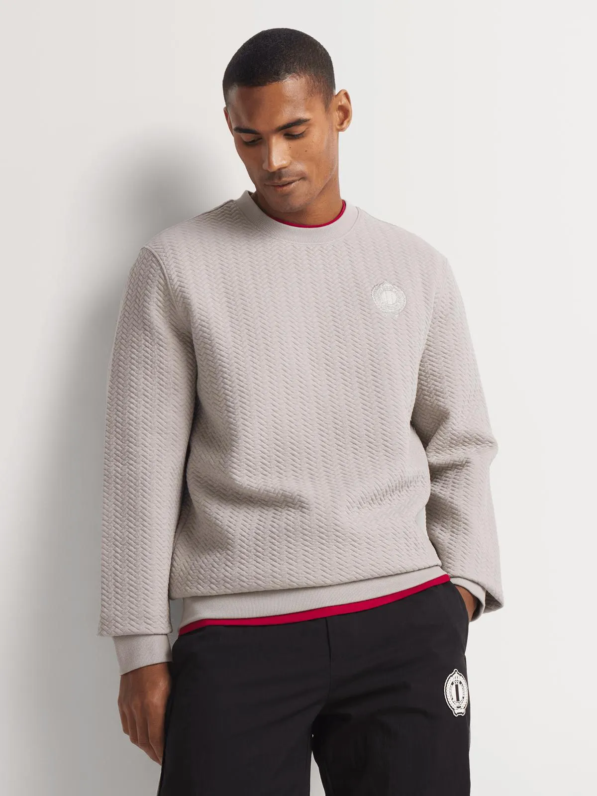 Fabiani Men's Putty Honeycomb Sweatshirt