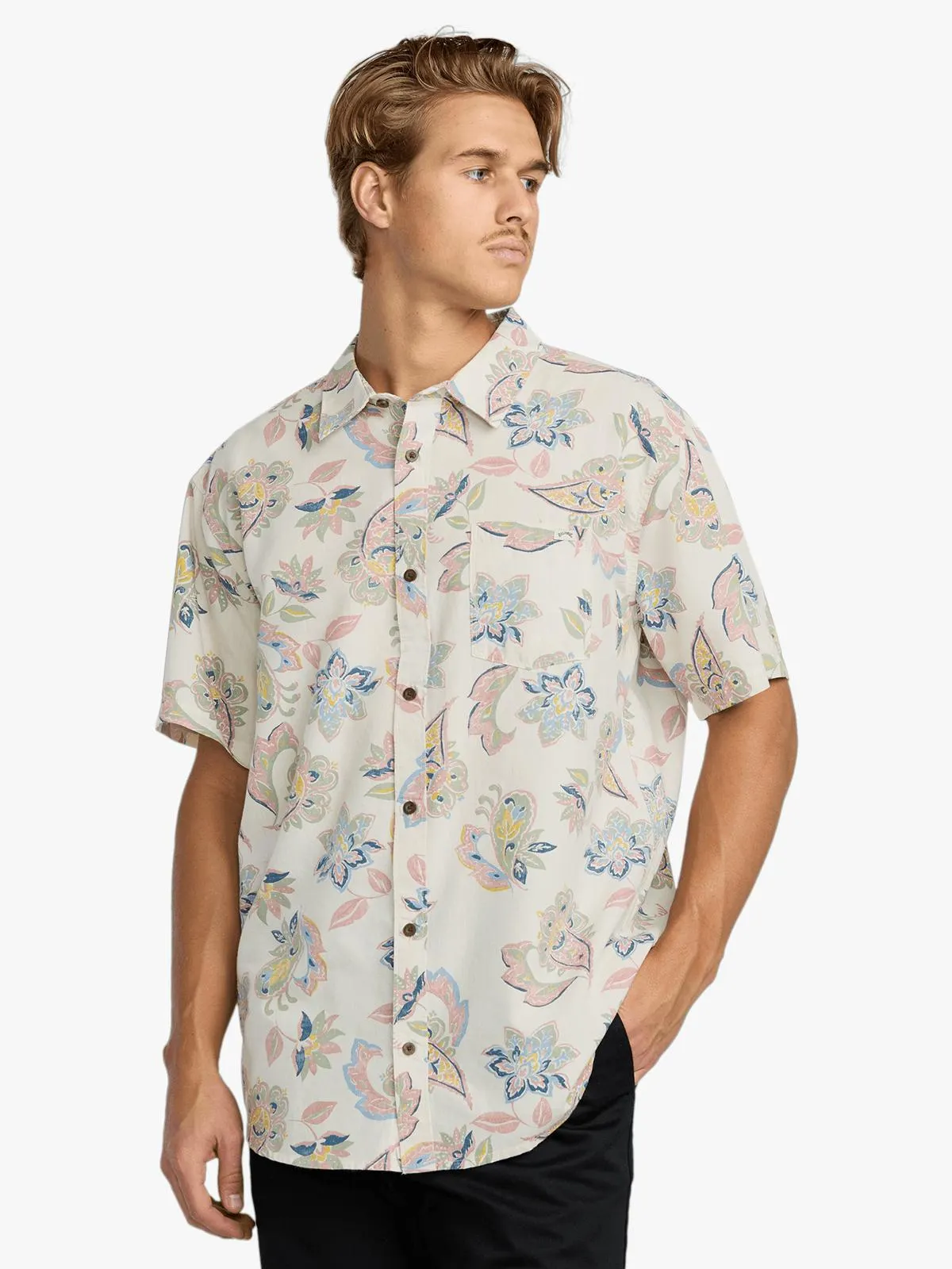 Men's Billabong Brown Sundays Short Sleeve T-Shirt