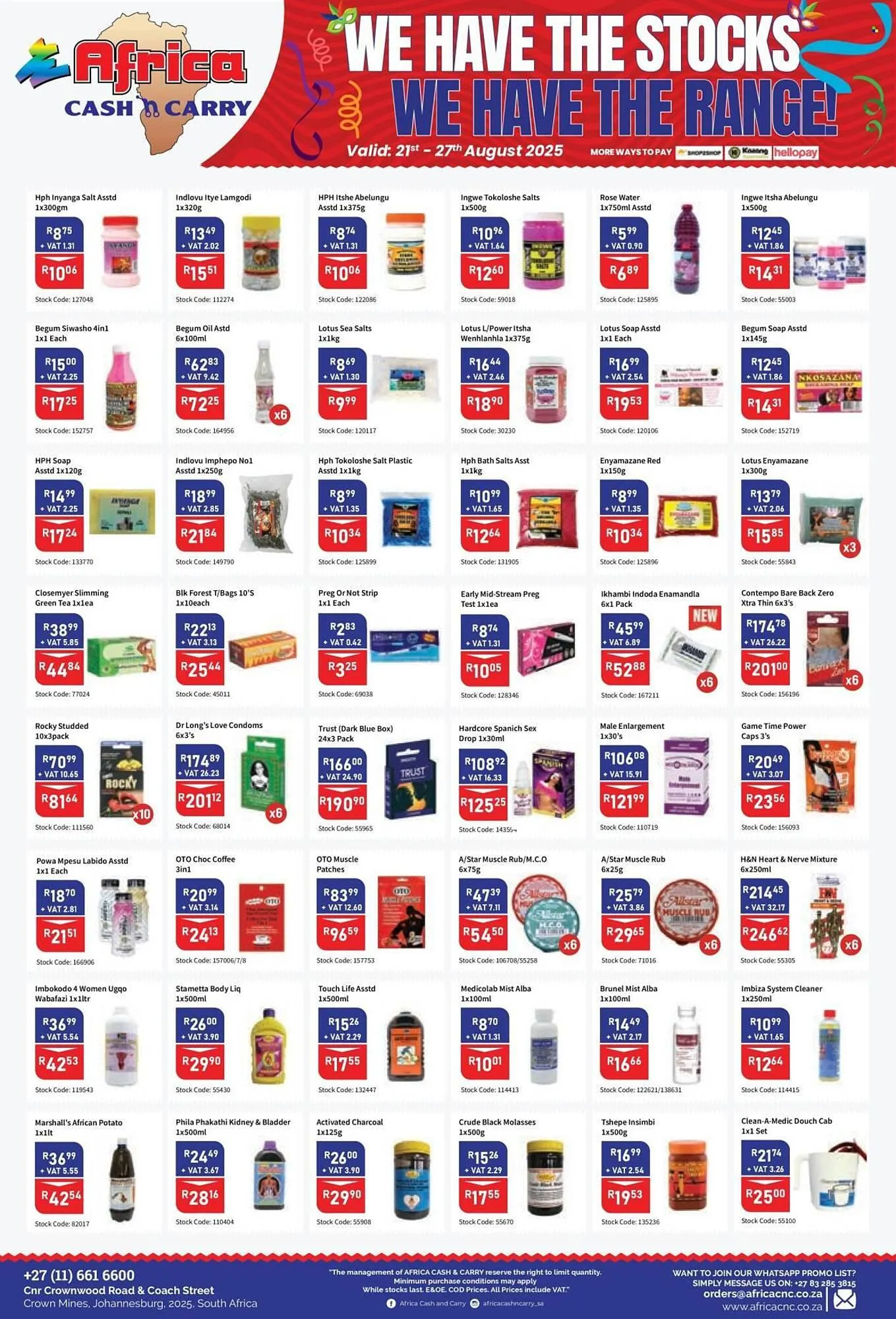 Africa Cash and Carry catalogue from 21 August to 27 August 2025 - Catalogue Page 6