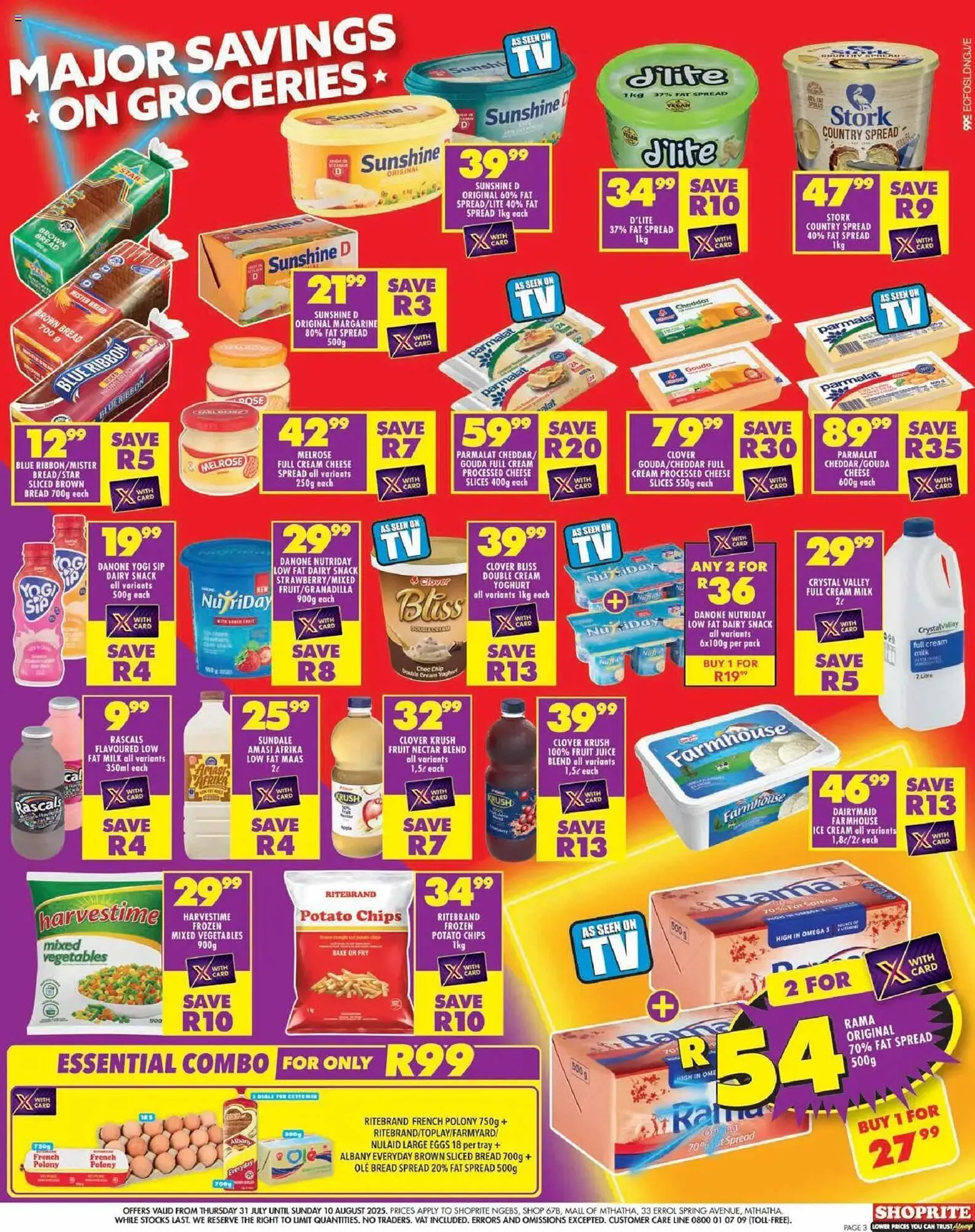 Shoprite catalogue from 31 July to 10 August 2025 - Catalogue Page 3