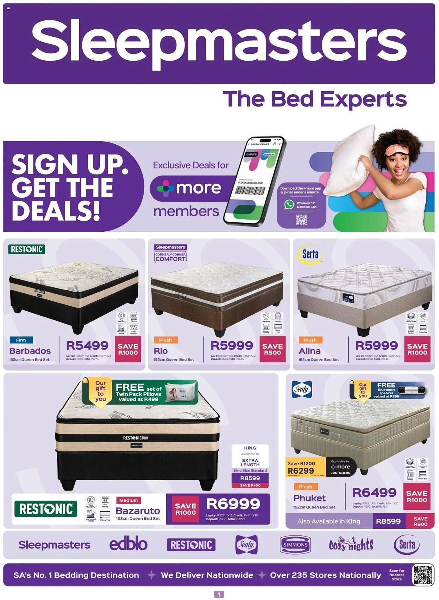 Sleepmasters catalogue - 1