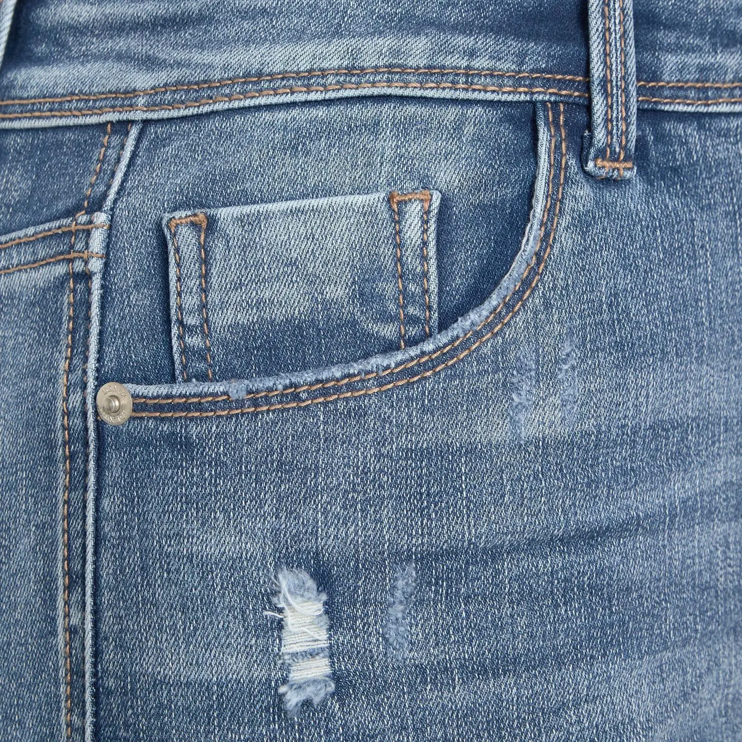 Light Wash Ripped Skinny