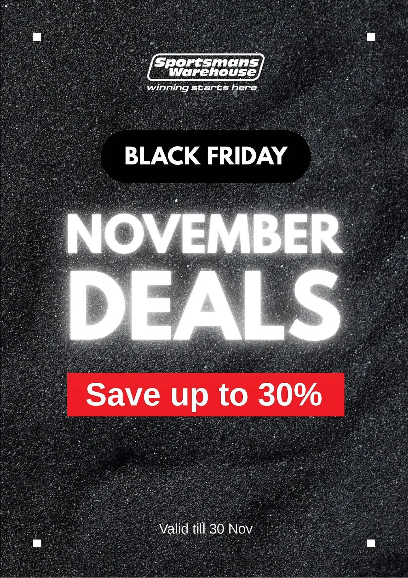 Sportsmans Warehouse catalogue from 17 November to 30 November 2025 - Catalogue Page 1