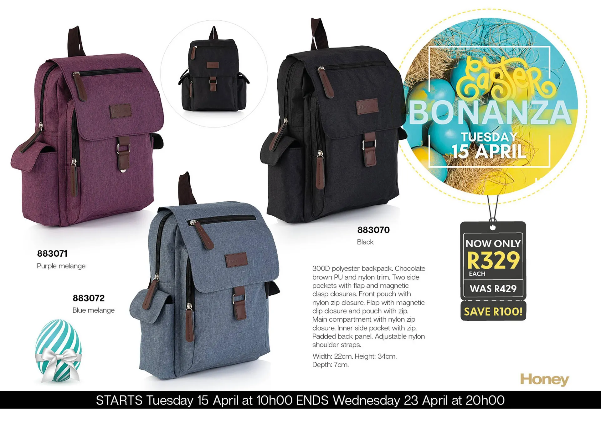 Honey Fashion Accessories catalogue from 16 April to 23 April 2025 - Catalogue Page 1