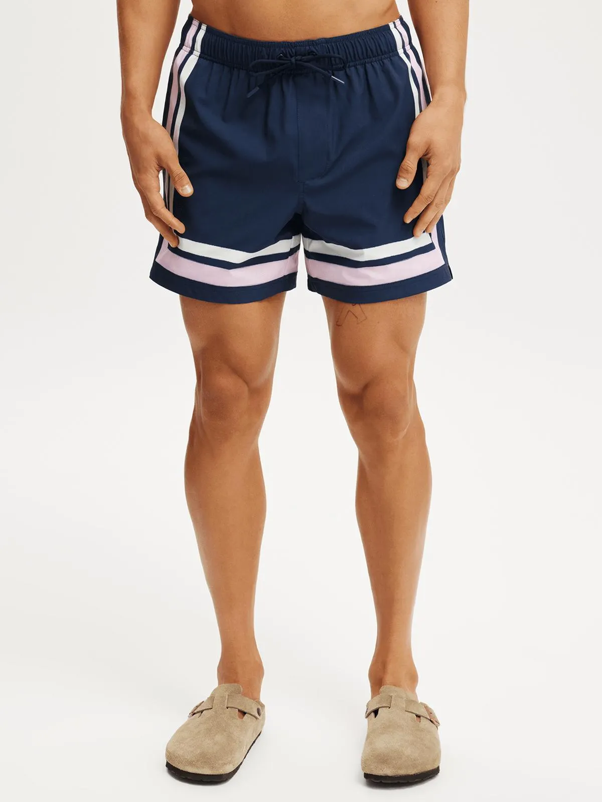 Men's Cotton On Navy Stretch Swim Shorts