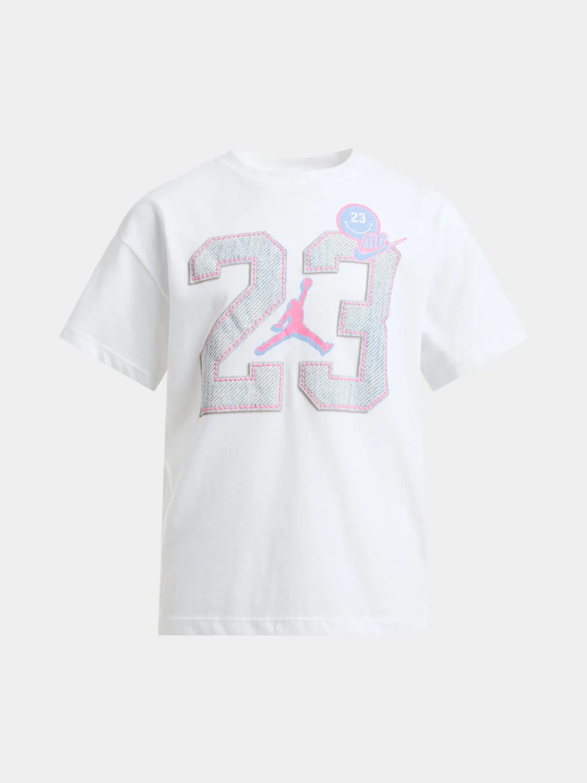 Jordan Girls White Short Sleeve T-Shirt